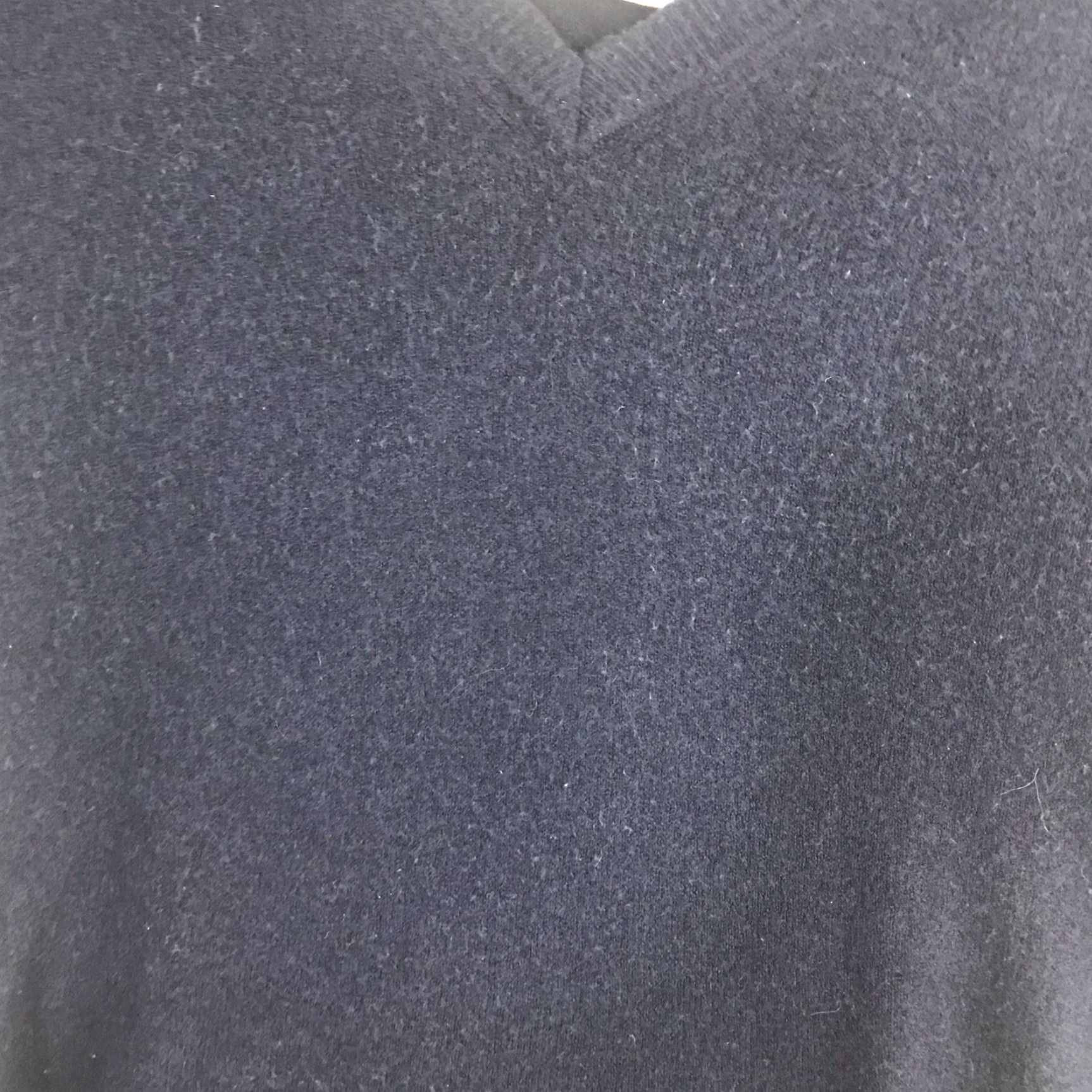 J.Crew J.CREW Womens Small V-Neck Sweater Pullover Navy Blue Merino Wool Side Split Size S / US 4 / IT 40 - 2 Thumbnail