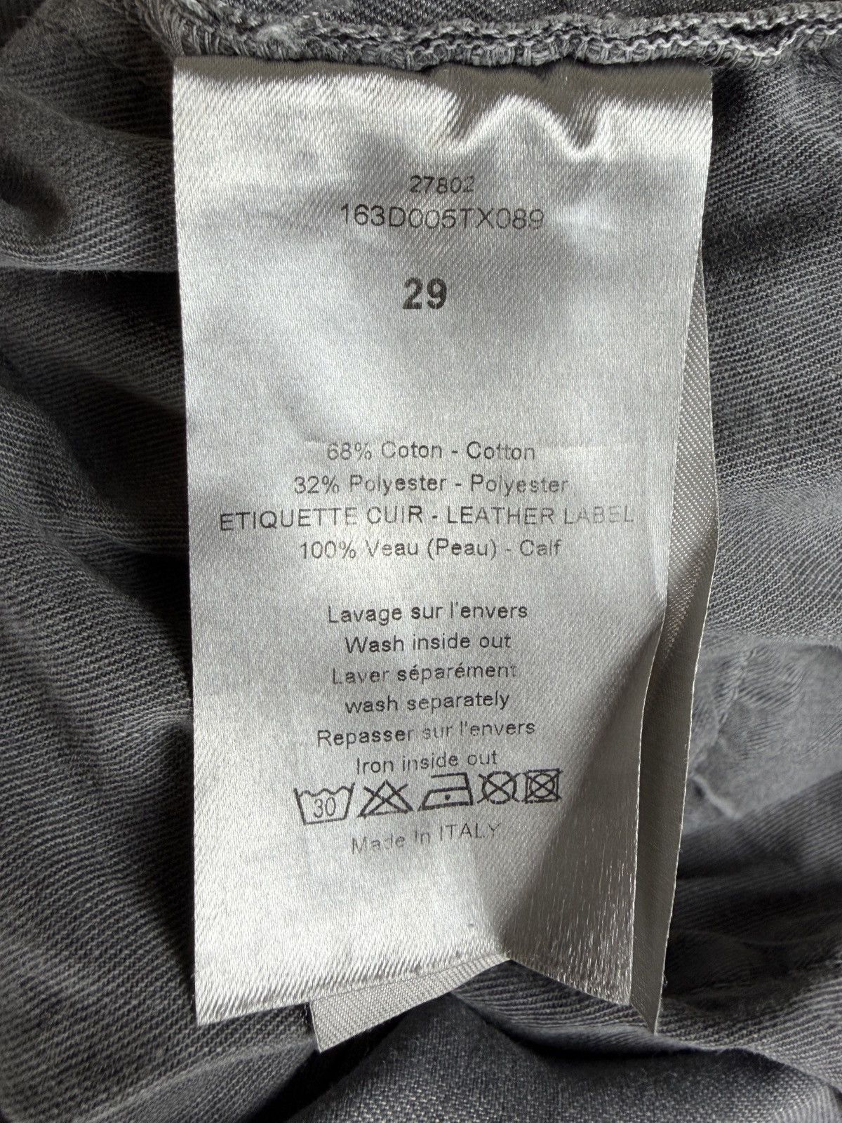 Dior SS11 Dior Homme Faded Distressed Gray Denim Jeans KVA Size US 29 - 8 Thumbnail
