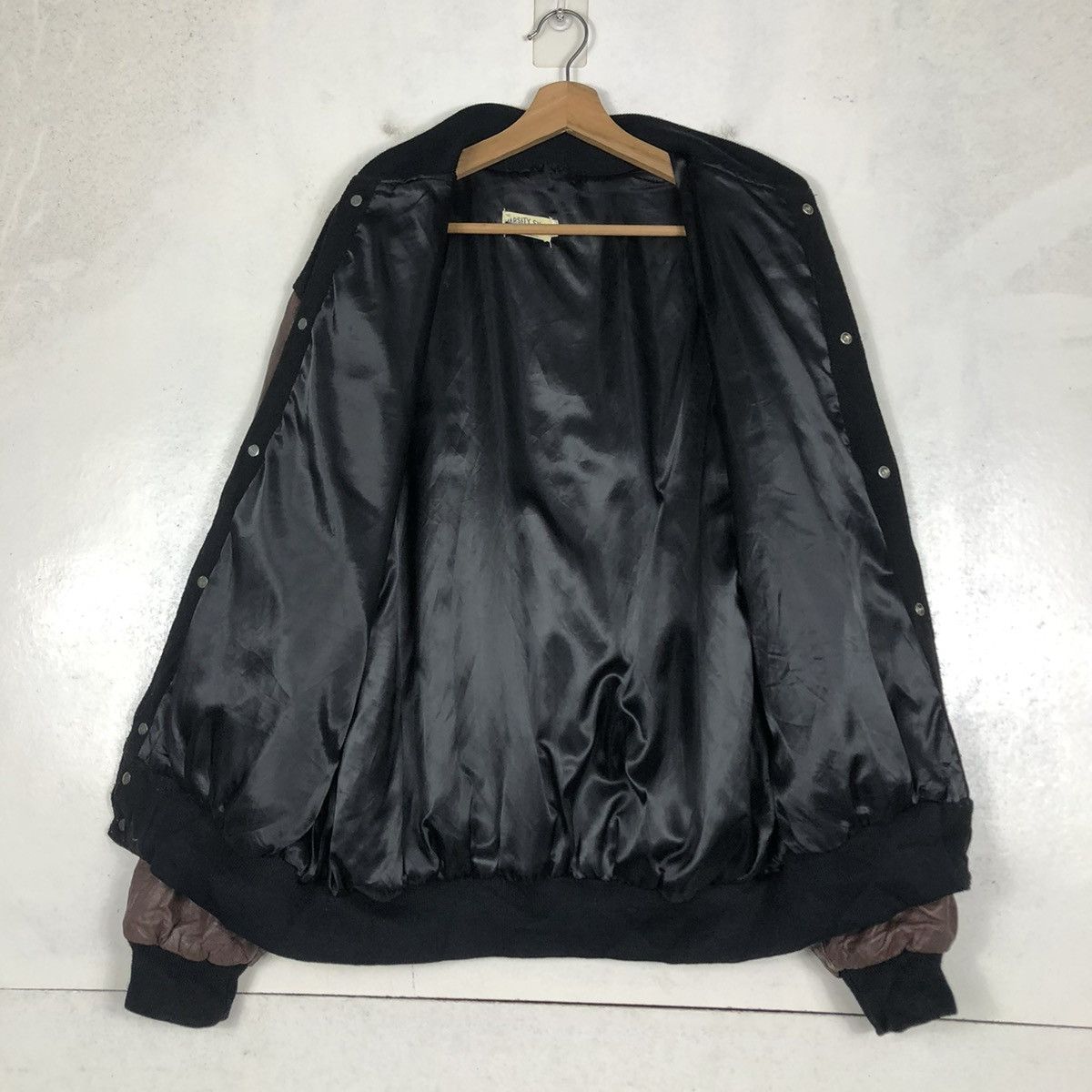 Vintage 📌VINTAGE VARSITY LEATHER JACKET SPORTING GOOD ISSEY MIYAKE Size US XL / EU 56 / 4 - 14 Thumbnail