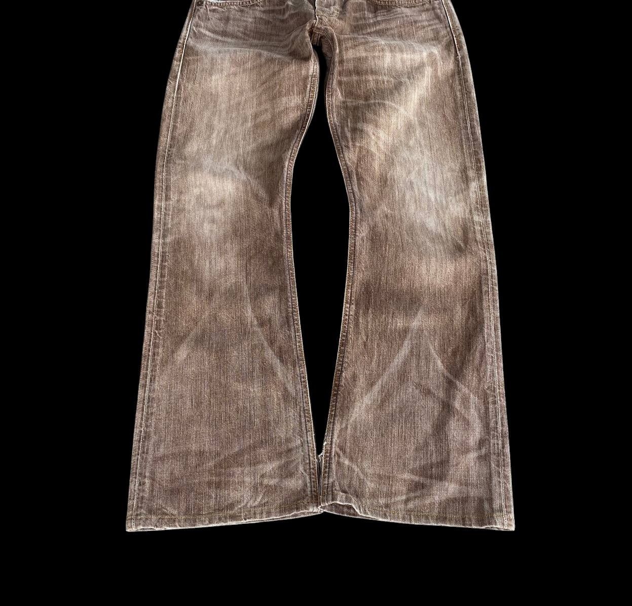 Edwin × Vintage FLARED VINTAGE EDWIN BLUETRIP JAPAN BROWNCLAWMARK DISTRESSED Size US 28 / EU 44 - 13 Thumbnail