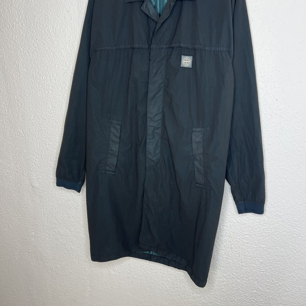 Stone Island Stone Island Coat Lamy Velour Metalic Green Nylon Jacket Size US M / EU 48-50 / 2 - 2 Thumbnail