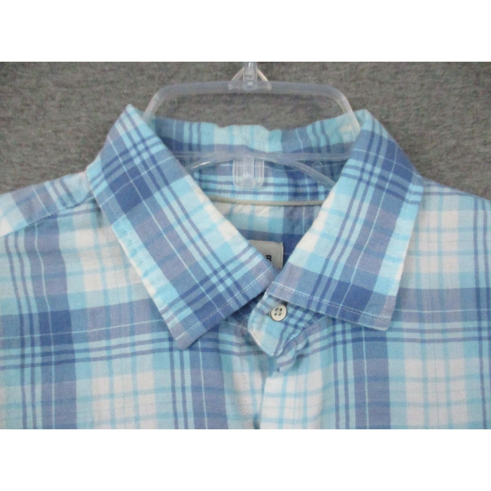 Peter Millar Peter Millar Shirt Crown Finish Medium Men Blue Plaid Long Sleeve Shirt Size US M / EU 48-50 / 2 - 2 Thumbnail