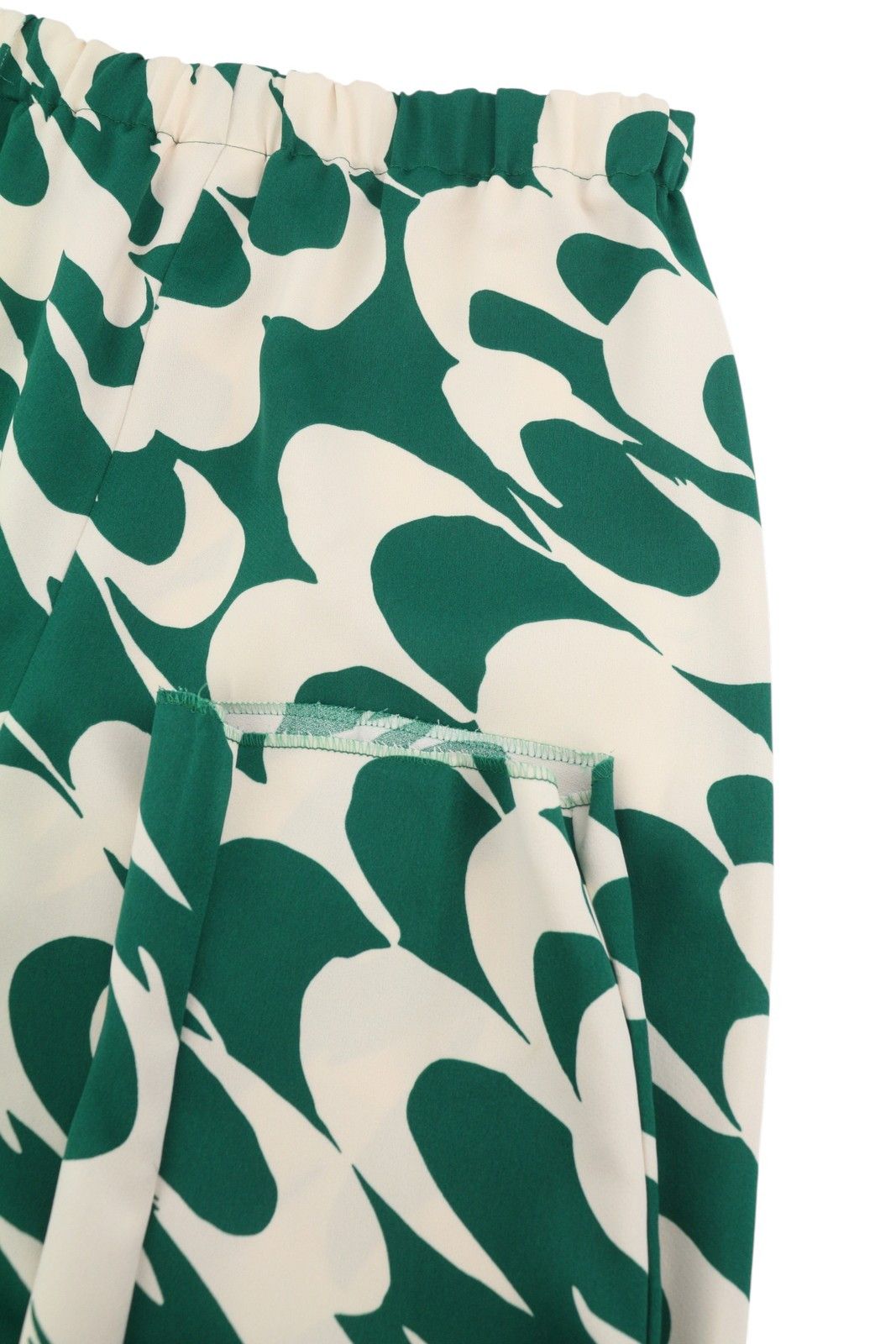 Max Mara EU34 Green Printed Zip Fly Tapered Trousers 88900 Size 24" / US 00 / IT 34 - 6 Thumbnail