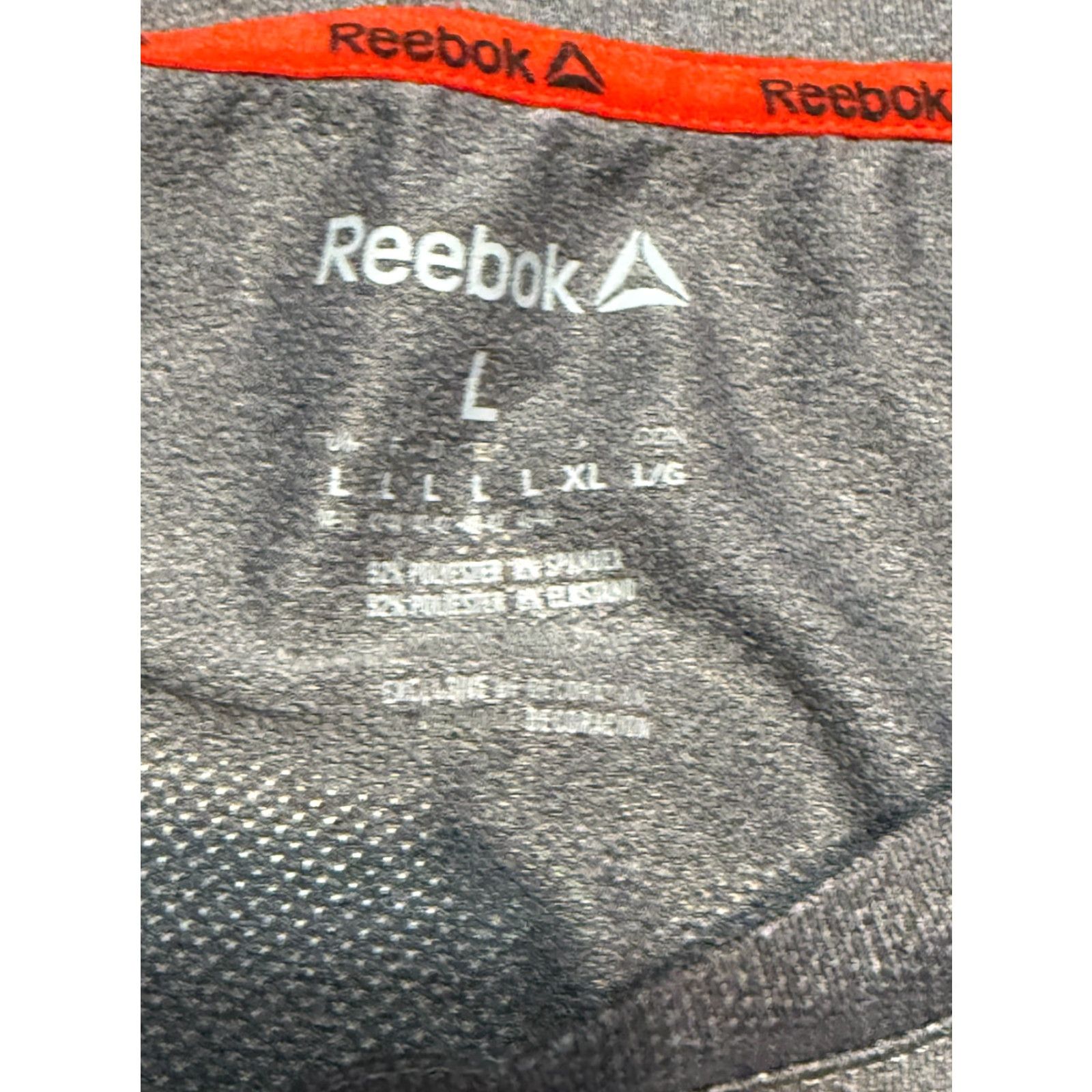 Reebok Reebok Shirt Men Large Gray Short Sleeve Shirt Crewneck Athletic Wear Size US L / EU 52-54 / 3 - 5 Thumbnail