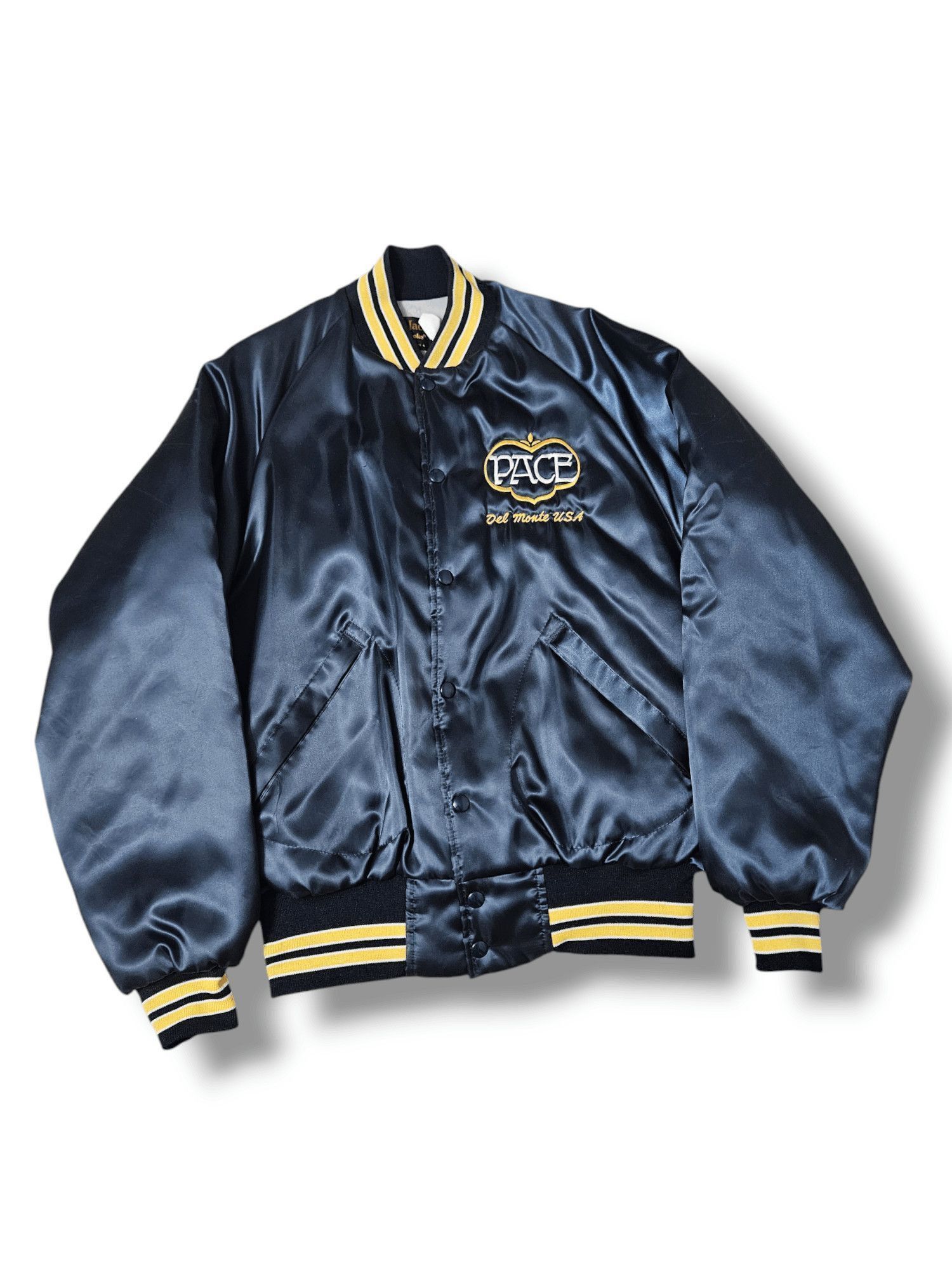 Dunbrooke 90s Dunbrooke Satin Bomber Jacket USA Made Large Del MONTE Size US L / EU 52-54 / 3 - 2 Thumbnail
