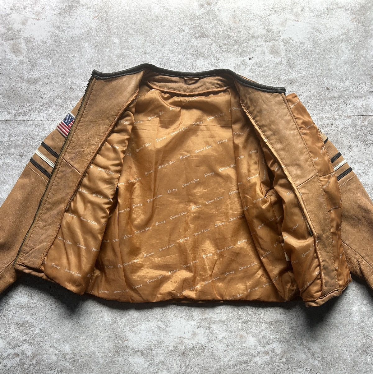 Genuine Leather × Vintage Vintage Genuine Leather Sports Racing Jacket Size S / US 4 / IT 40 - 7 Thumbnail