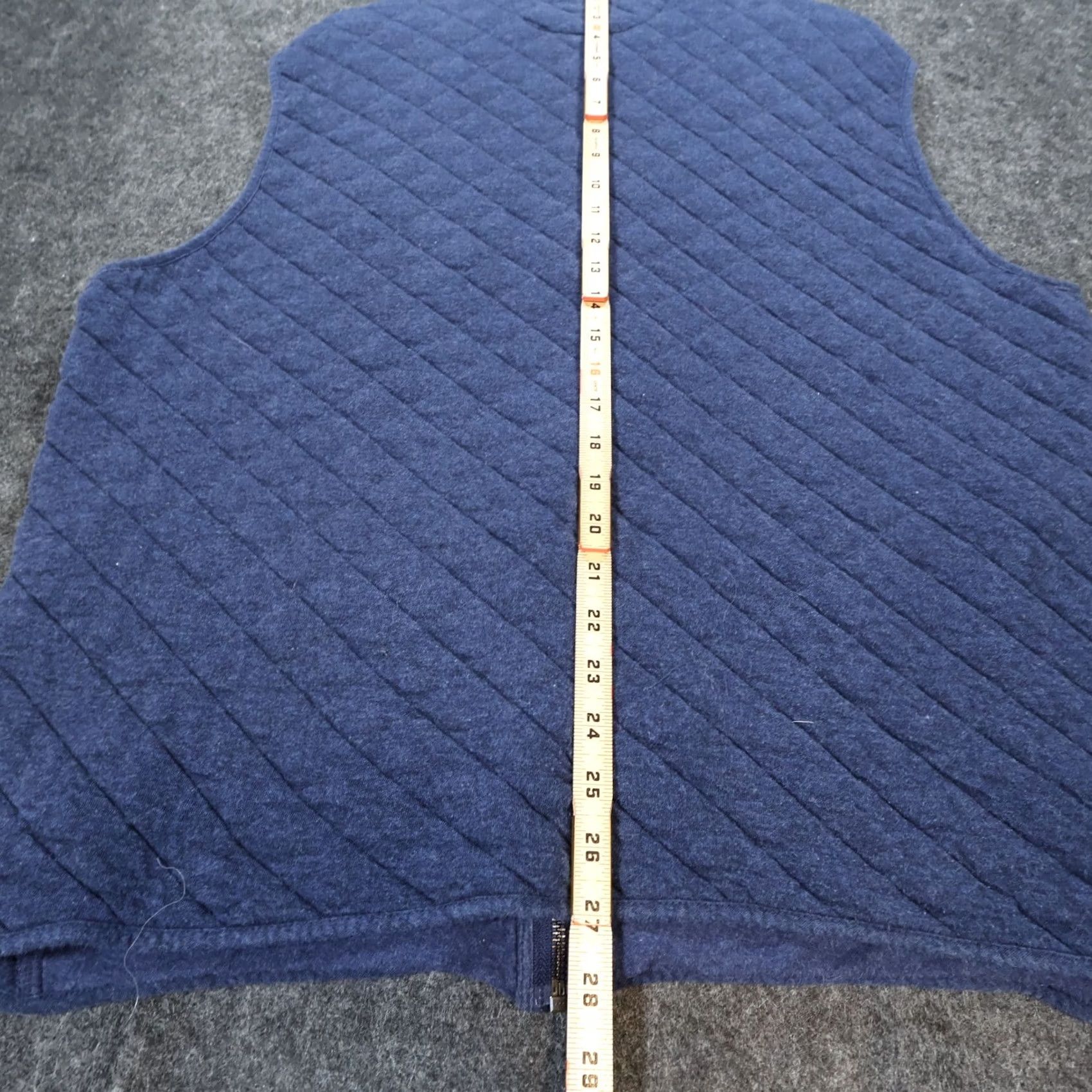 Cremieux Cremieux Vest Mens Large Blue Quilted Full Zip Mock Neck Sleeveless Size US L / EU 52-54 / 3 - 5 Thumbnail