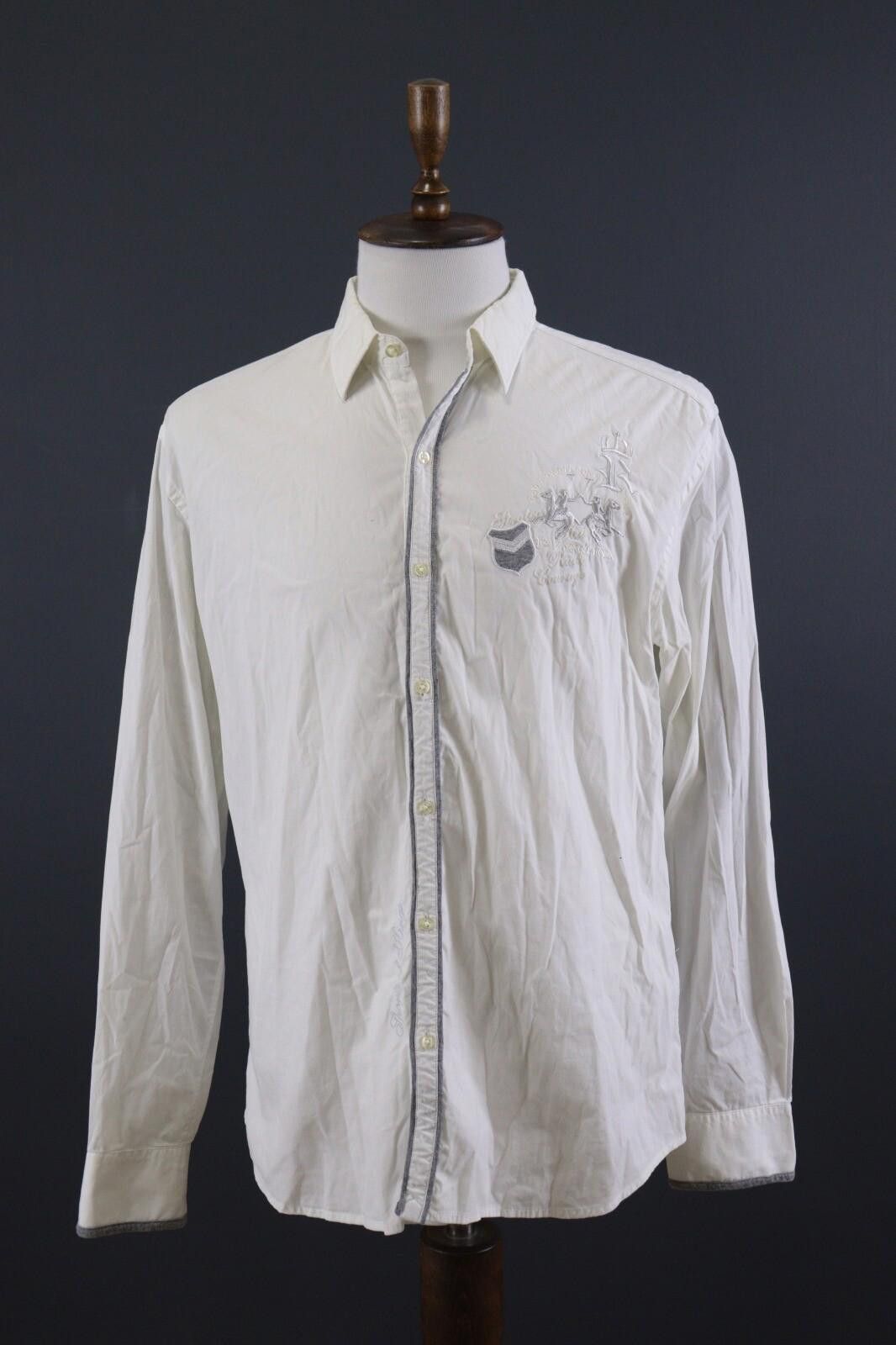 OVER THE STRiPES La Martina Buenos Aires White Dress Shirt 18 / 45 / XXL Size US XXL / EU 58 / 5 - 1 Thumbnail
