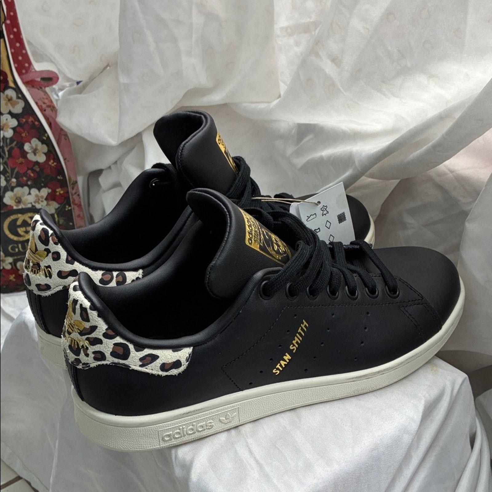 Adidas Adidas Stan Smith Black Gold Leopard Sneakers Limited Size US 8 / IT 38 - 7 Thumbnail