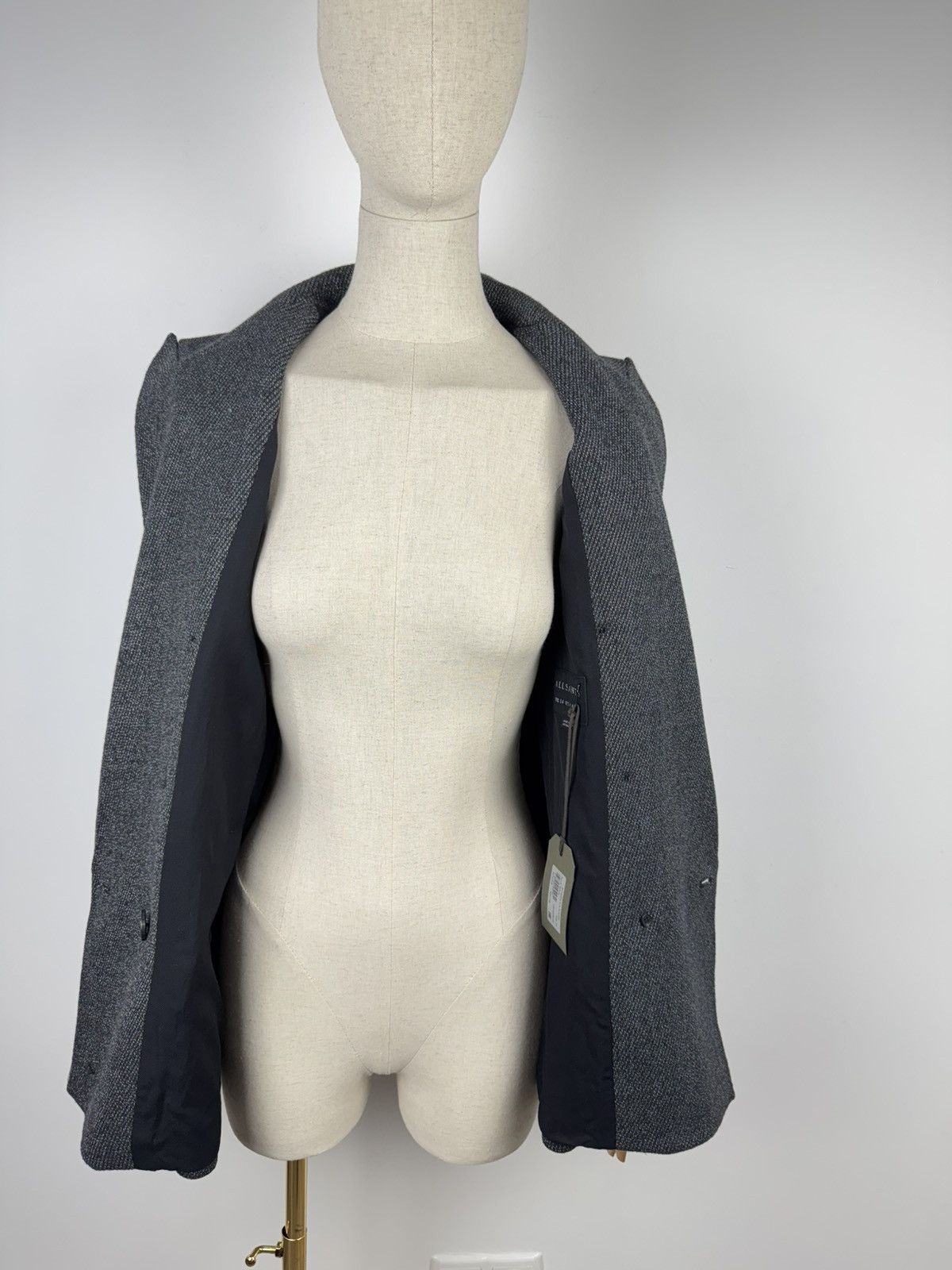 Allsaints Women’s Allsaints Rowen Ilia Blazer Double-Breasted Coat Size L / US 10 / IT 46 - 4 Thumbnail