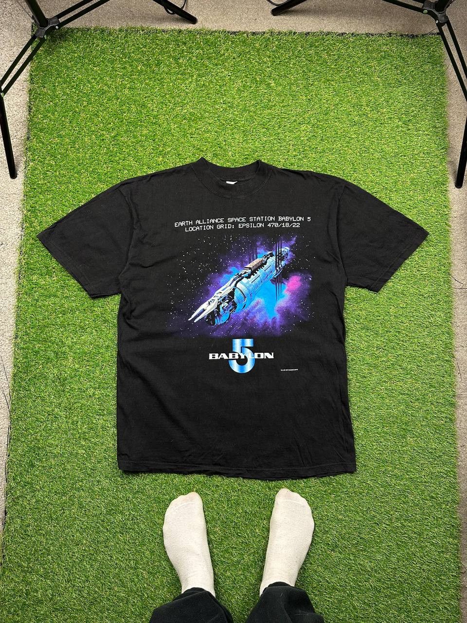 Vintage Vintage Babylon 5 Star Trek Graphic Movie 1997 Tee 90s Size US L / EU 52-54 / 3 - 1 Thumbnail