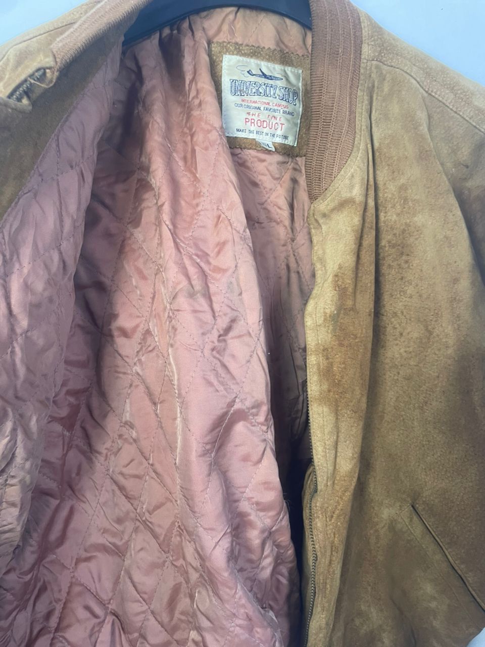 Designer × Vintage Vintage UNIVERSITY SHOP Leather Jacket Size US L / EU 52-54 / 3 - 5 Thumbnail