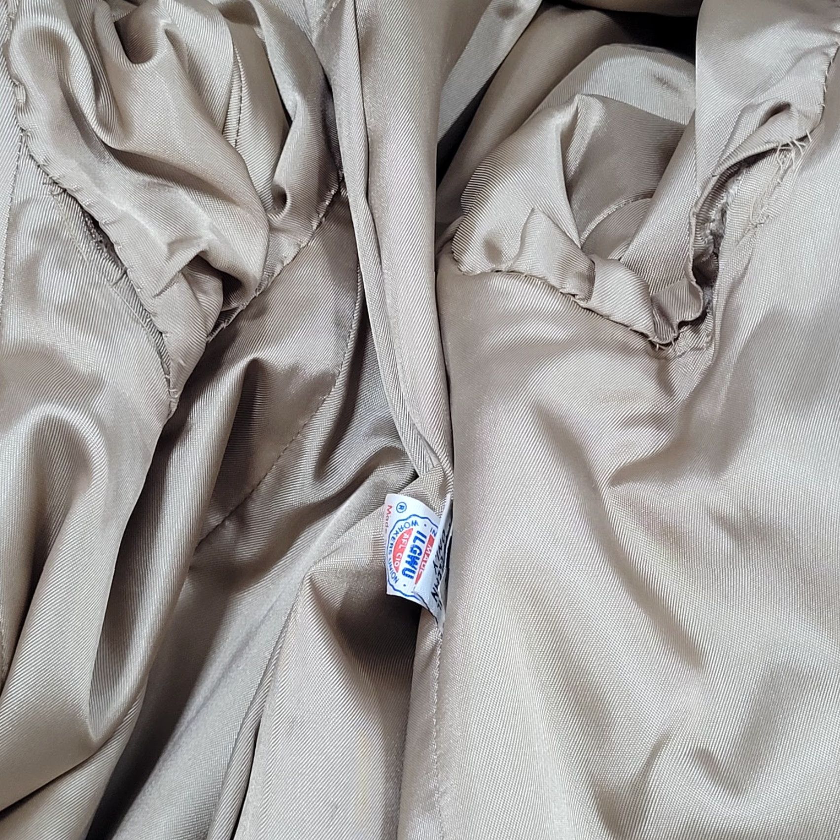 Vintage VTG Unbranded Tan Suede Like Double Breasted Belted Lined Coat - Long - US 12 - Women Size XL / US 12-14 / IT 48-50 - 4 Thumbnail
