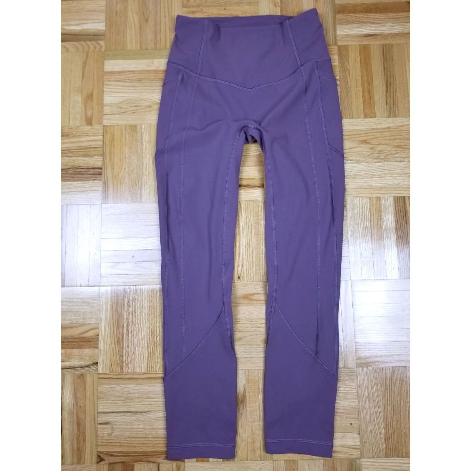 Lululemon LULULEMON ALIGN LEGGINS SZ 4 MINTY Leggings Womens 4 Purple Denim Athletic Hip Hop 32in 24in 22in NOA Size 27" / US 4 / IT 40 - 2 Thumbnail