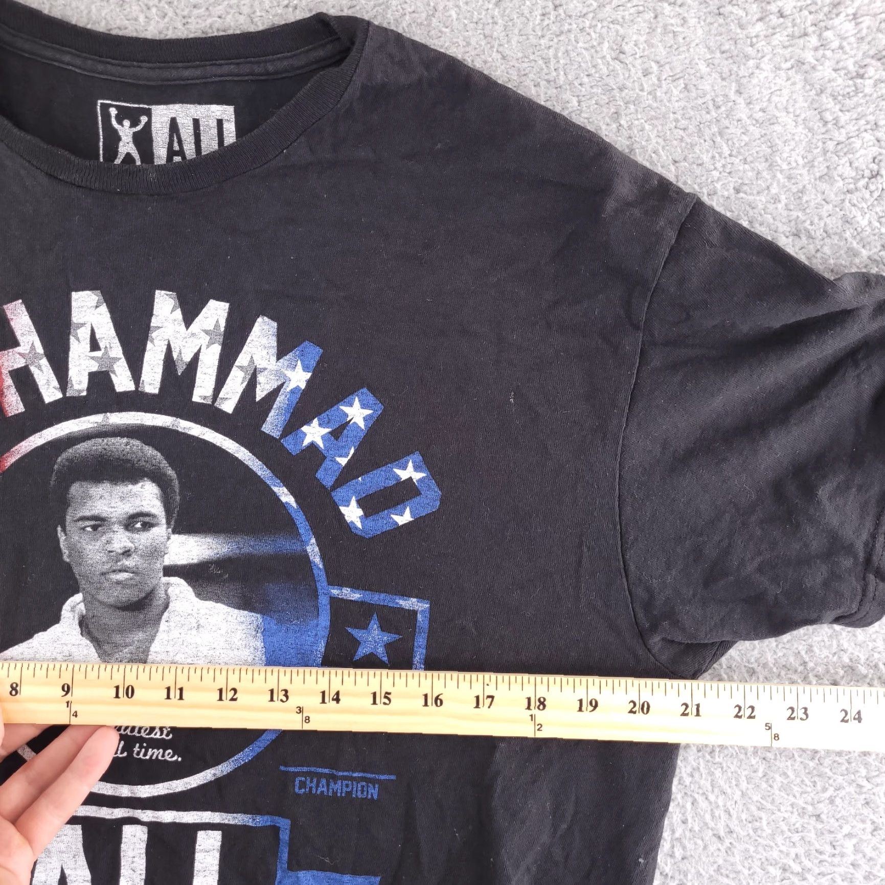 Vintage Muhammed Ali T Shirt Mens Large Black Short Sleeve Crewneck Goat Graphic Size US L / EU 52-54 / 3 - 4 Thumbnail