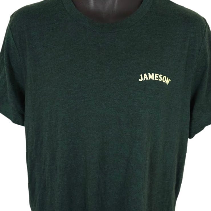 Vintage Jameson Irish Whiskey T Shirt Mens Size Large Green Liquor Promo Shirt Size US L / EU 52-54 / 3 - 2 Thumbnail