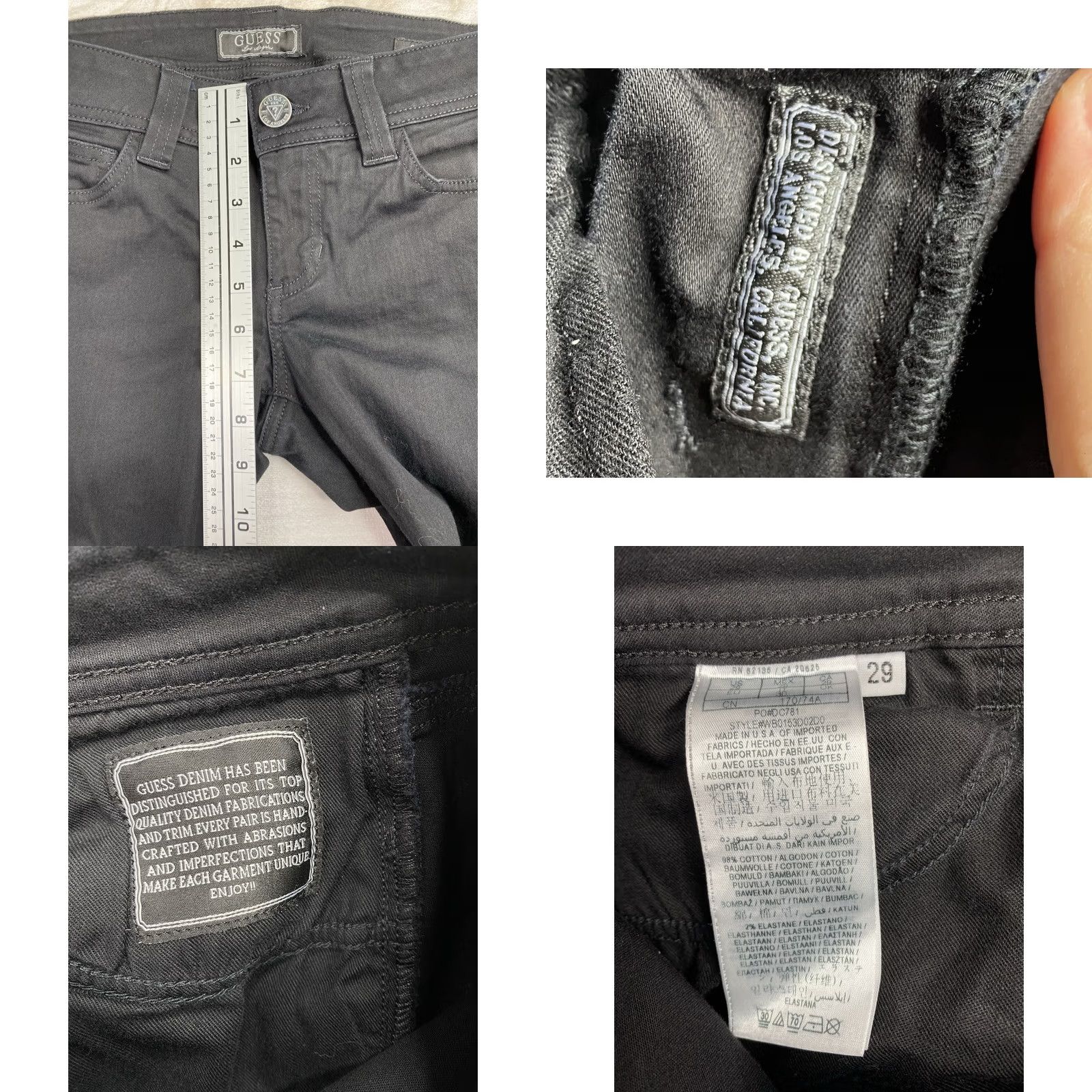 Apt. 9 Apt 9 Jeans Womens Sz 10 Black Mid Rise Bootcut 5-Pocket Denim Stretch Dark Wash Tummy Control Fall Winter Spring Features Pockets Mens? Size 32" / US 10 / IT 46 - 8 Thumbnail
