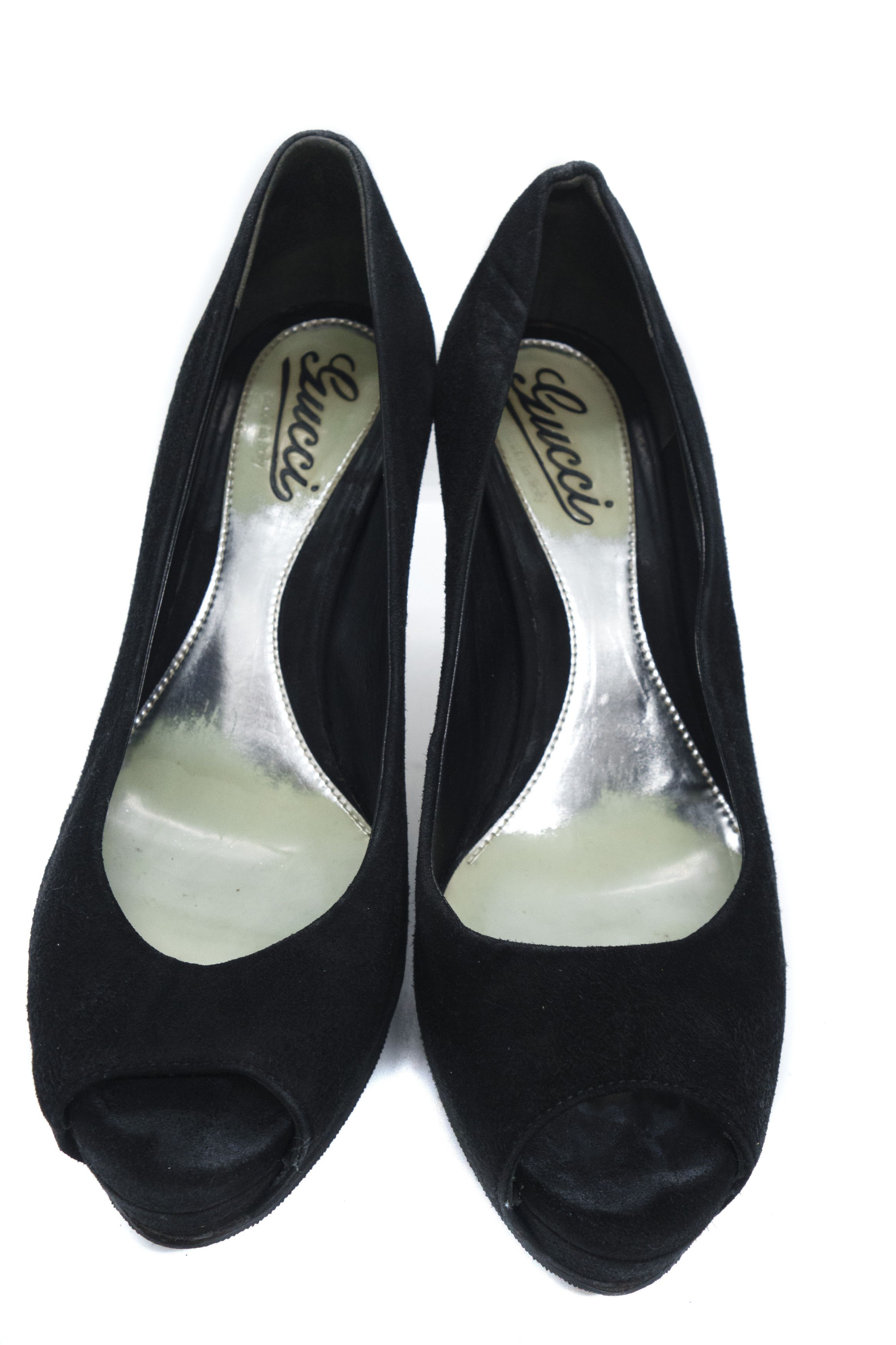 Gucci 00S Tom Ford Era Suede Heels Vintage Size US 6.5 / IT 36.5 - 4 Thumbnail