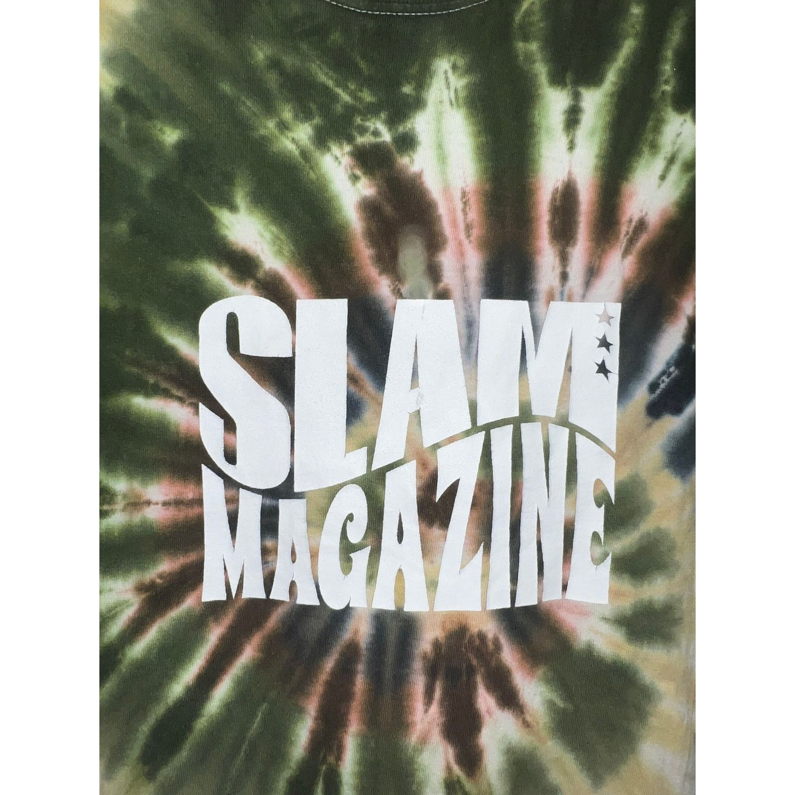 Vintage Vintage Slam Magazine Shirt Basketball Hoop Green Tee Large Size US L / EU 52-54 / 3 - 3 Thumbnail
