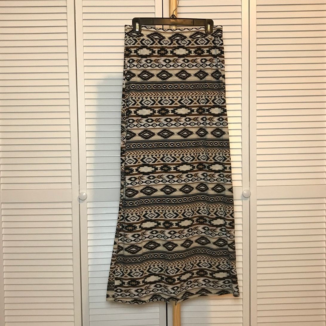 Other Bobbie Brooks Geometric A-line Maxi Skirt L Size 29" - 1 Thumbnail