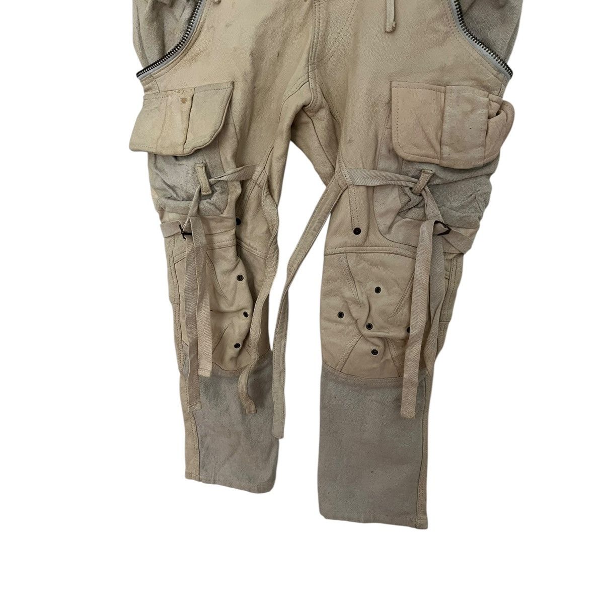 Yasuyuki Ishii Yasuyuki ishii leather cargo pants Size US 30 / EU 46 - 4 Thumbnail