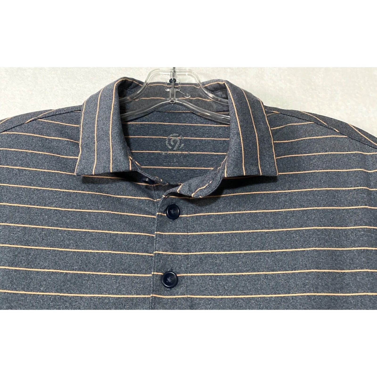 Champion Champion Polo Shirt Mens Small S Gray Stripes Golf / 29-41 Size US S / EU 44-46 / 1 - 4 Thumbnail