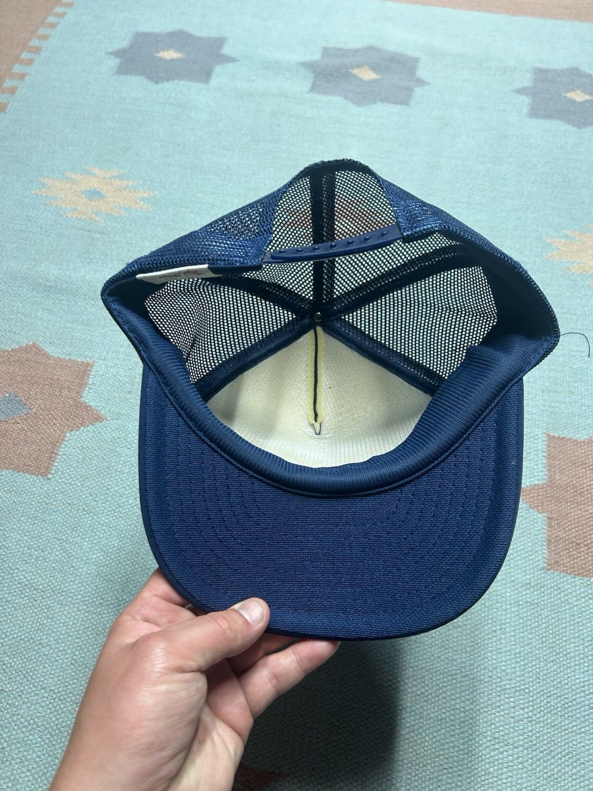 Vintage Vtg trucker hat Majstic Van navy blue adjustable SnapBack Size ONE SIZE - 5 Thumbnail