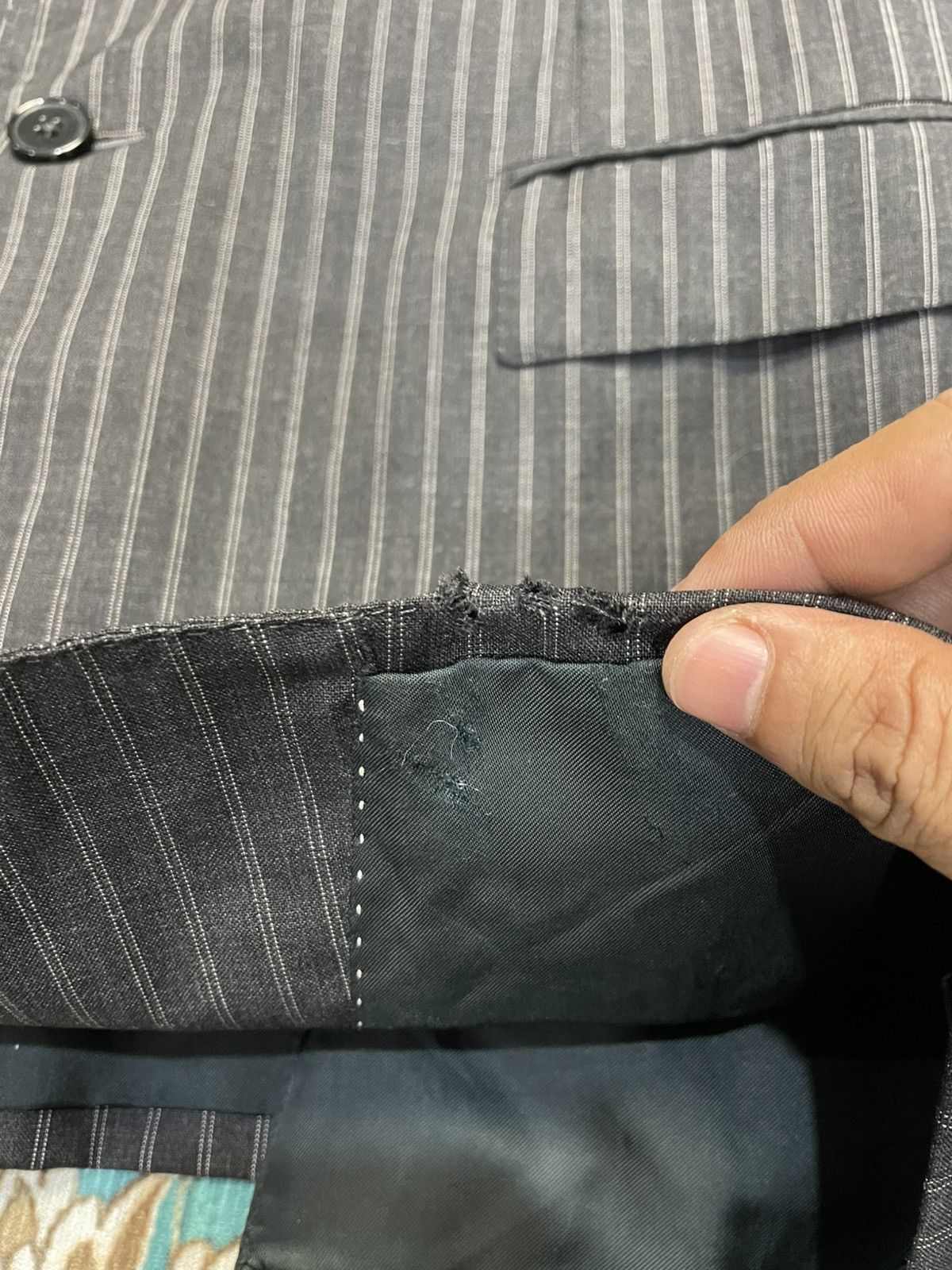 Loewe Loewe Striped Wool Blazer Size 50R - 7 Thumbnail