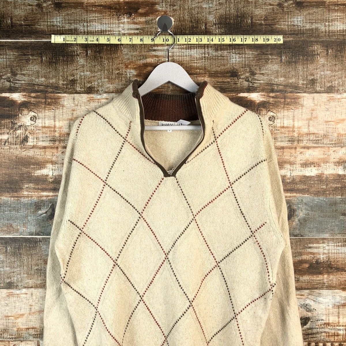 Homespun Knitwear × Japanese Brand Simple Life Brown vintage Knitwear #A2194 Size US L / EU 52-54 / 3 - 2 Thumbnail