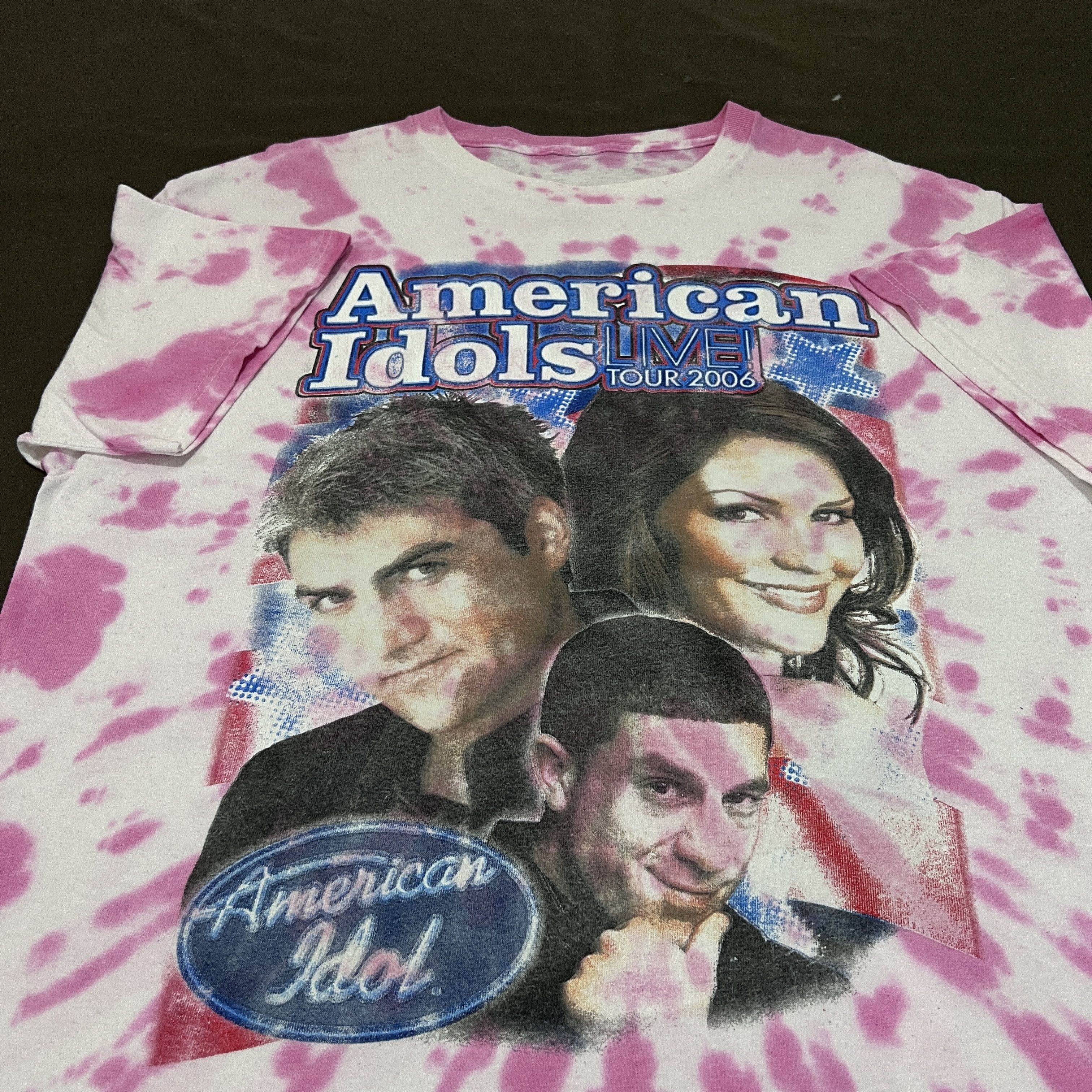 Vintage Vintage Y2K 2006 American Idols Tour 2006 Promo Tee Size US L / EU 52-54 / 3 - 4 Thumbnail