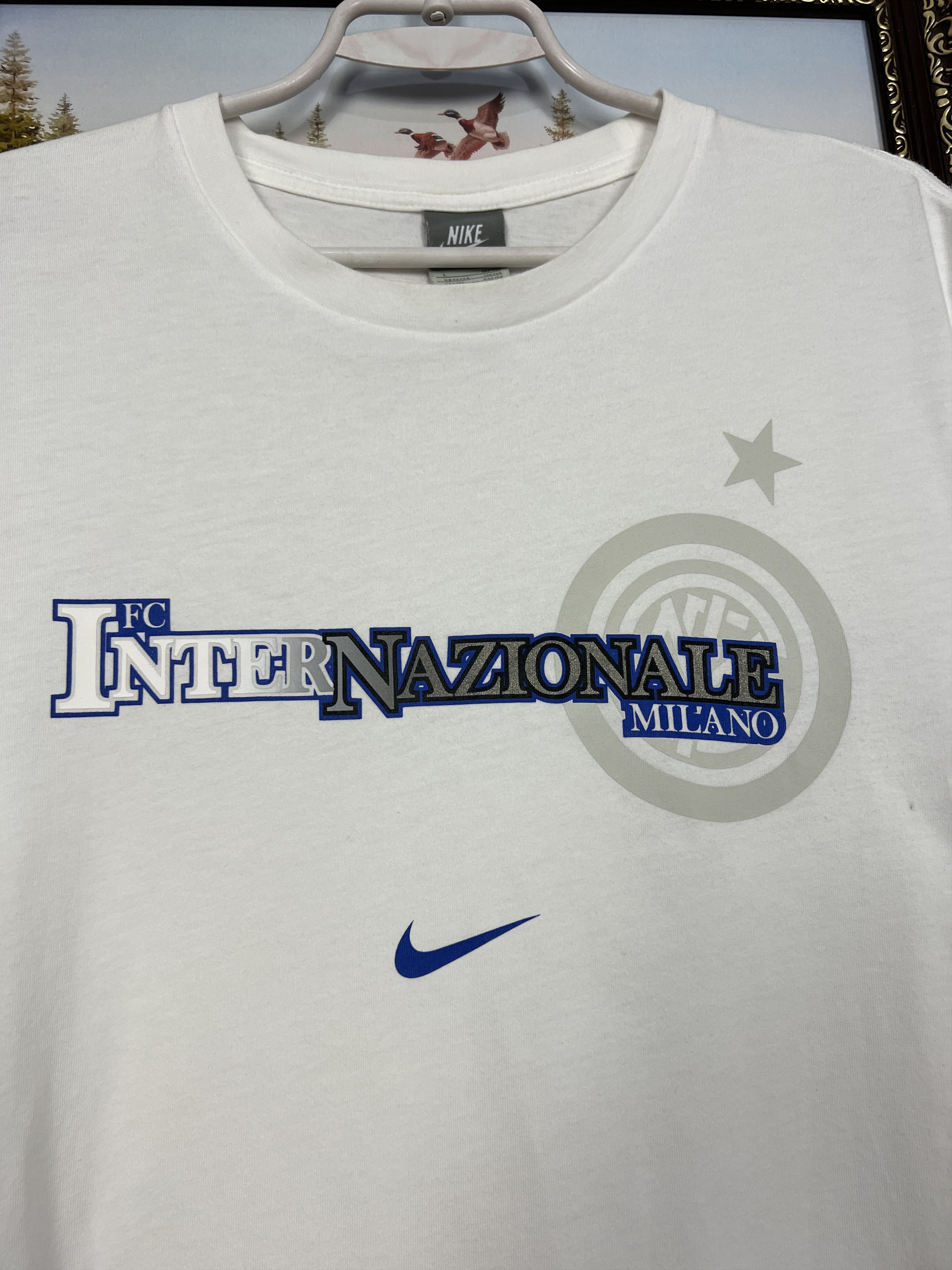 Nike Vintage Inter Milan Football Shirt Maglia Soccer Jersey Size US L / EU 52-54 / 3 - 3 Thumbnail