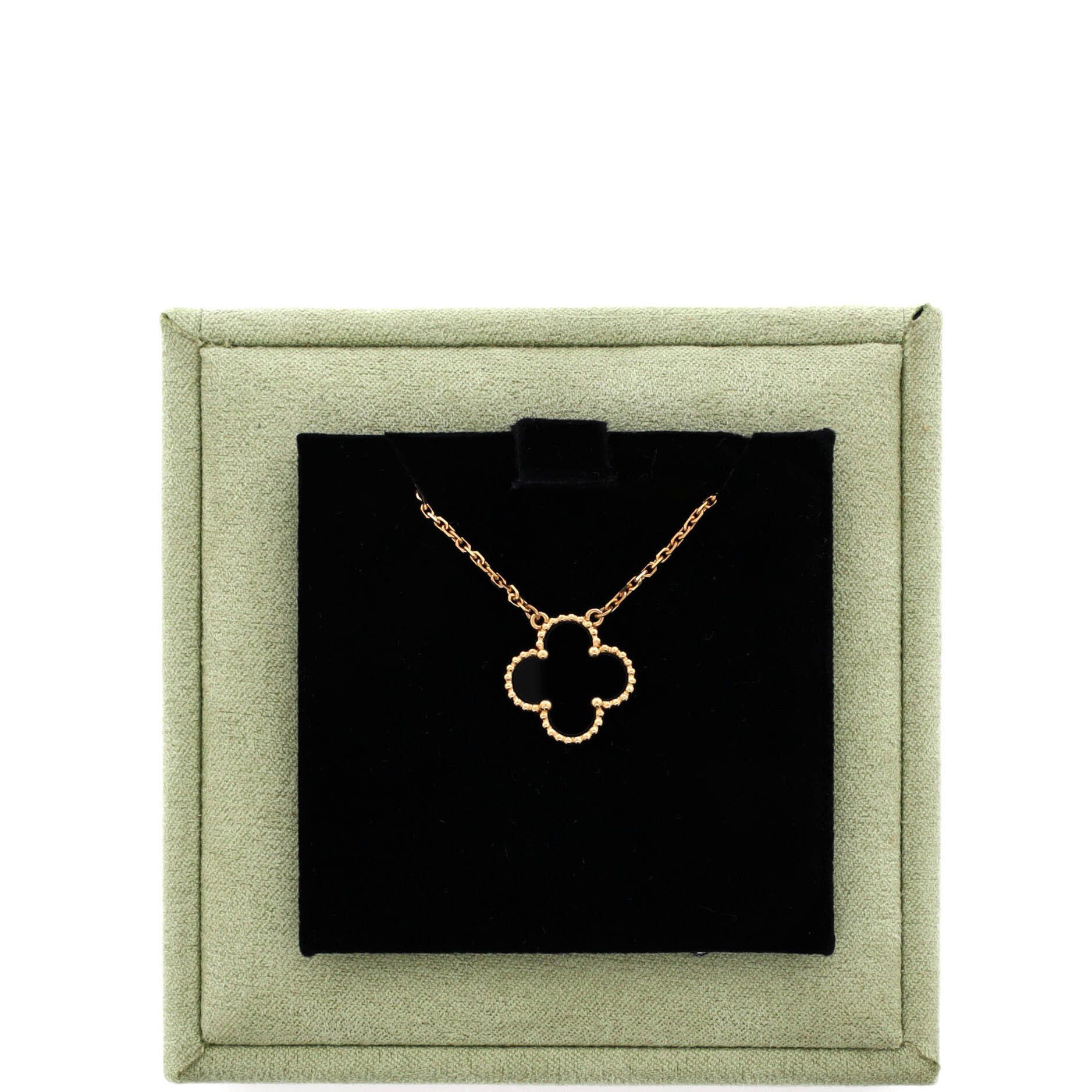 Van Cleef & Arpels Vintage Alhambra Pendant Necklace 18K Yel Size ONE SIZE - 1 Thumbnail
