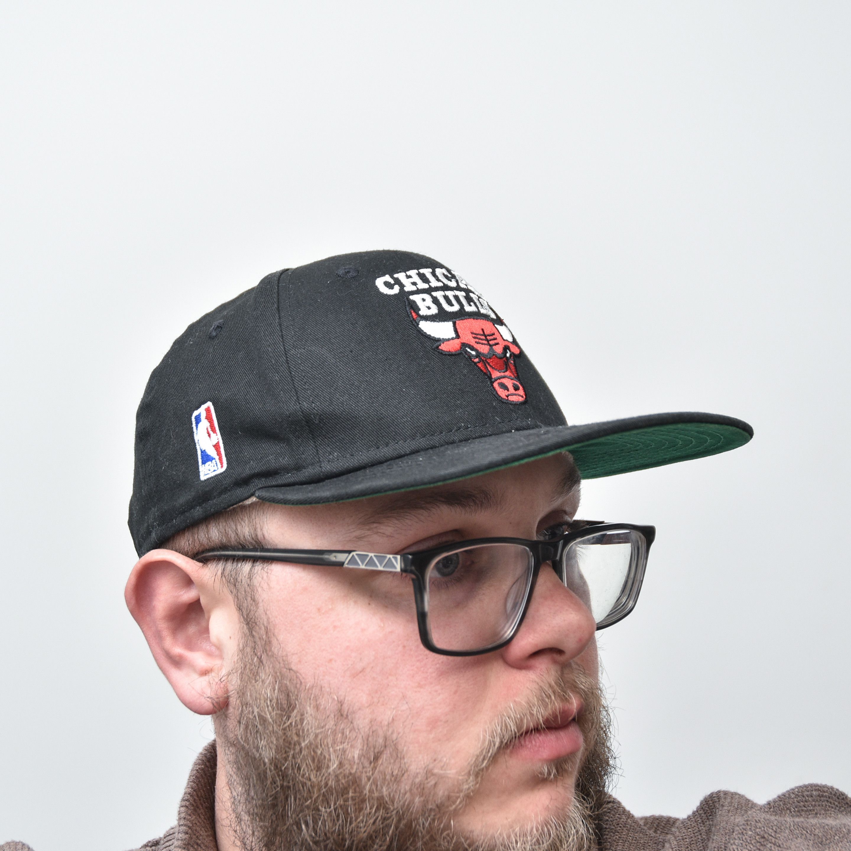 NBA Size 7 1/8 Chicago Bulls New Era fitted hat Size ONE SIZE - 3 Thumbnail