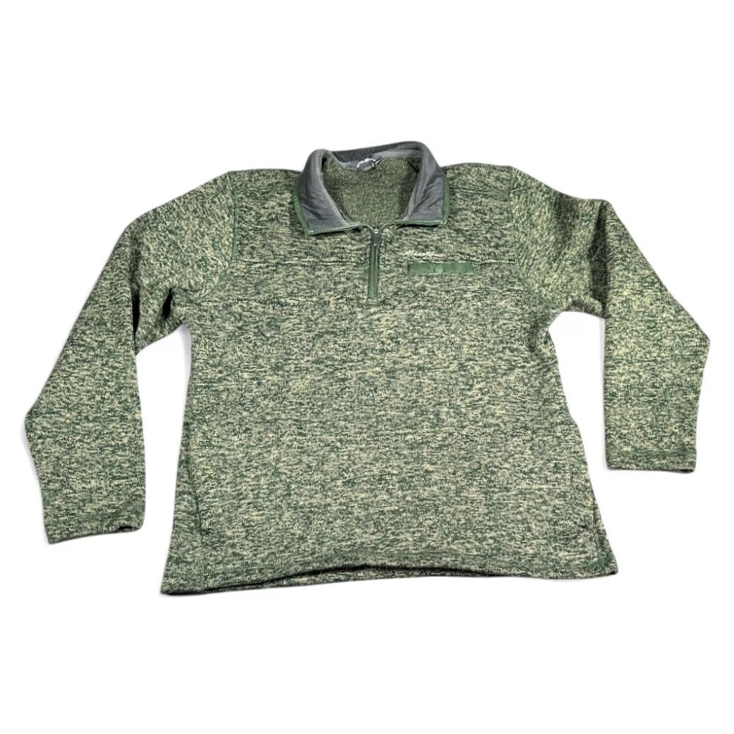 Eddie Bauer VINTAGE Eddie Bauer Sweater Shirt Mens Large Brown Green Fleece 1/4 Zip Pullover Camouflage Logo Pockets Fall Winter Casual Travel Size US L / EU 52-54 / 3 - 2 Thumbnail