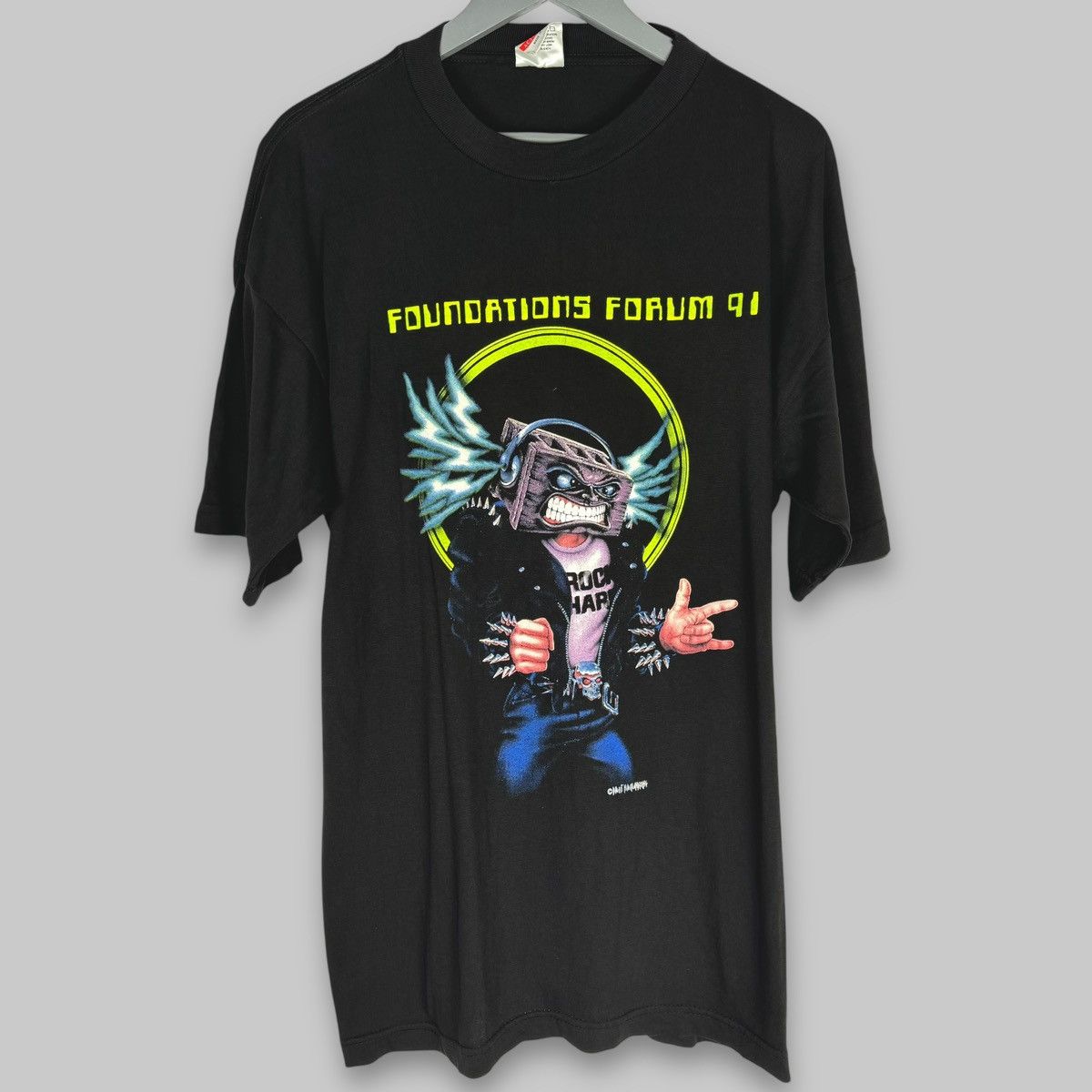Band Tees Vintage 1991 Foundations Forum Concrete Rare T Shirt Size US XL / EU 56 / 4 - 1 Thumbnail