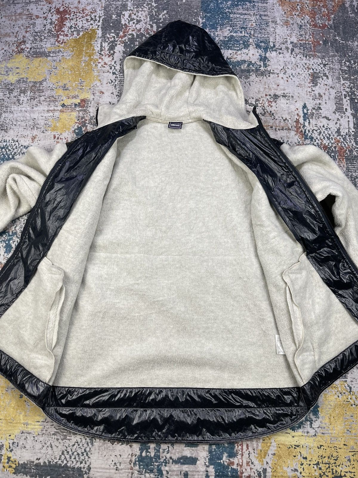 Ellesse Vintage Ellesse Reflective Hybrid Fleece Back Spell Out Size US L / EU 52-54 / 3 - 13 Thumbnail