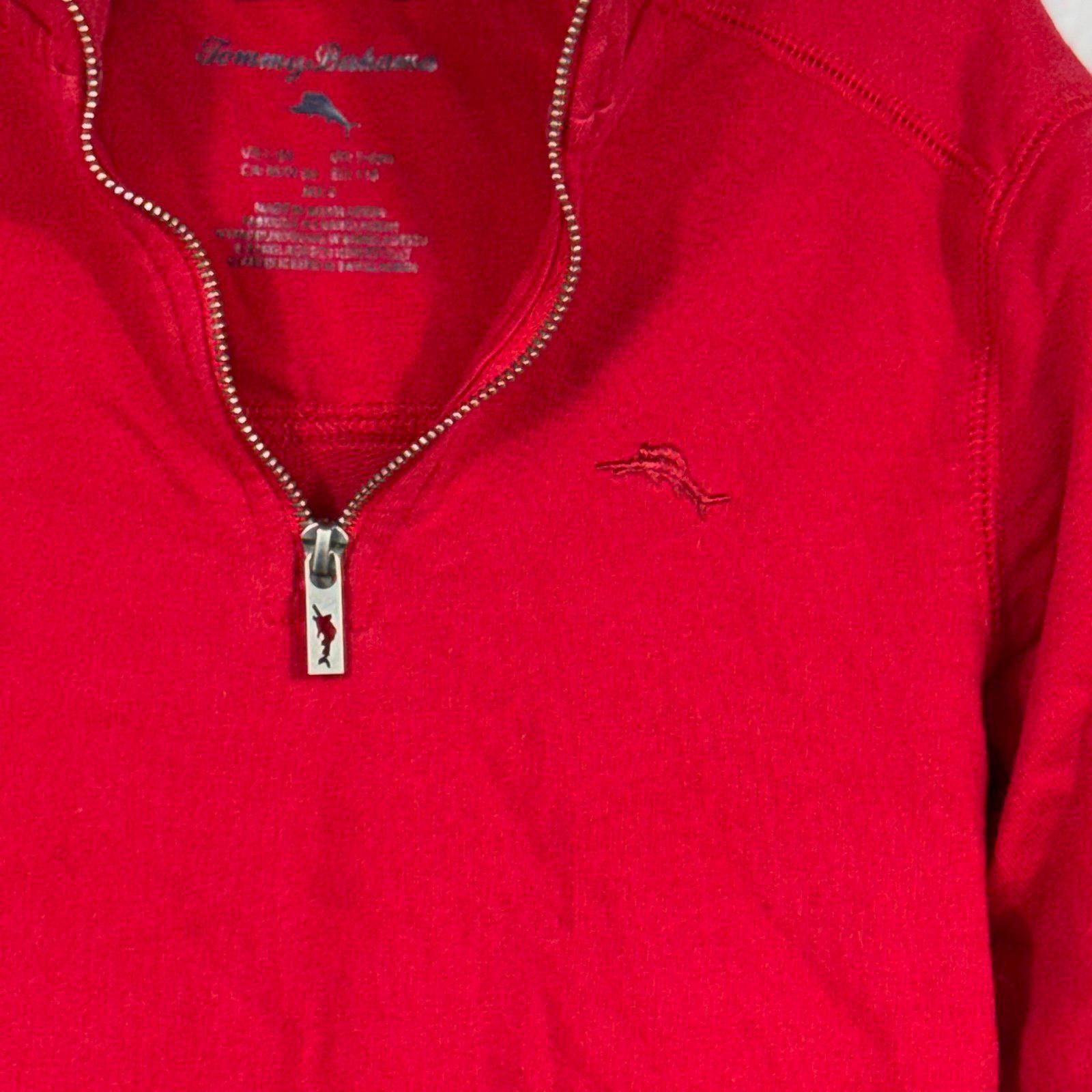 Tommy Bahama Tommy Bahama Boys Red Half-Zip Sweater Size 6 Size US XXS / EU 40 - 2 Thumbnail