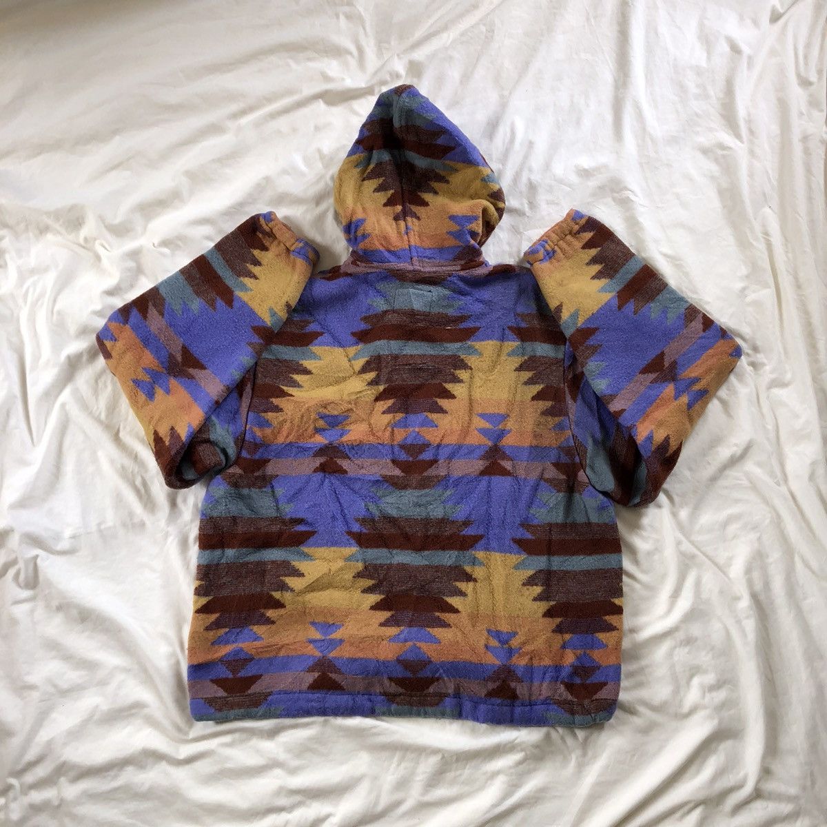 Aztech Mountain RONCELNI Navajo Native Half Zip Hoodie Fleece Jacket Size US XL / EU 56 / 4 - 2 Thumbnail