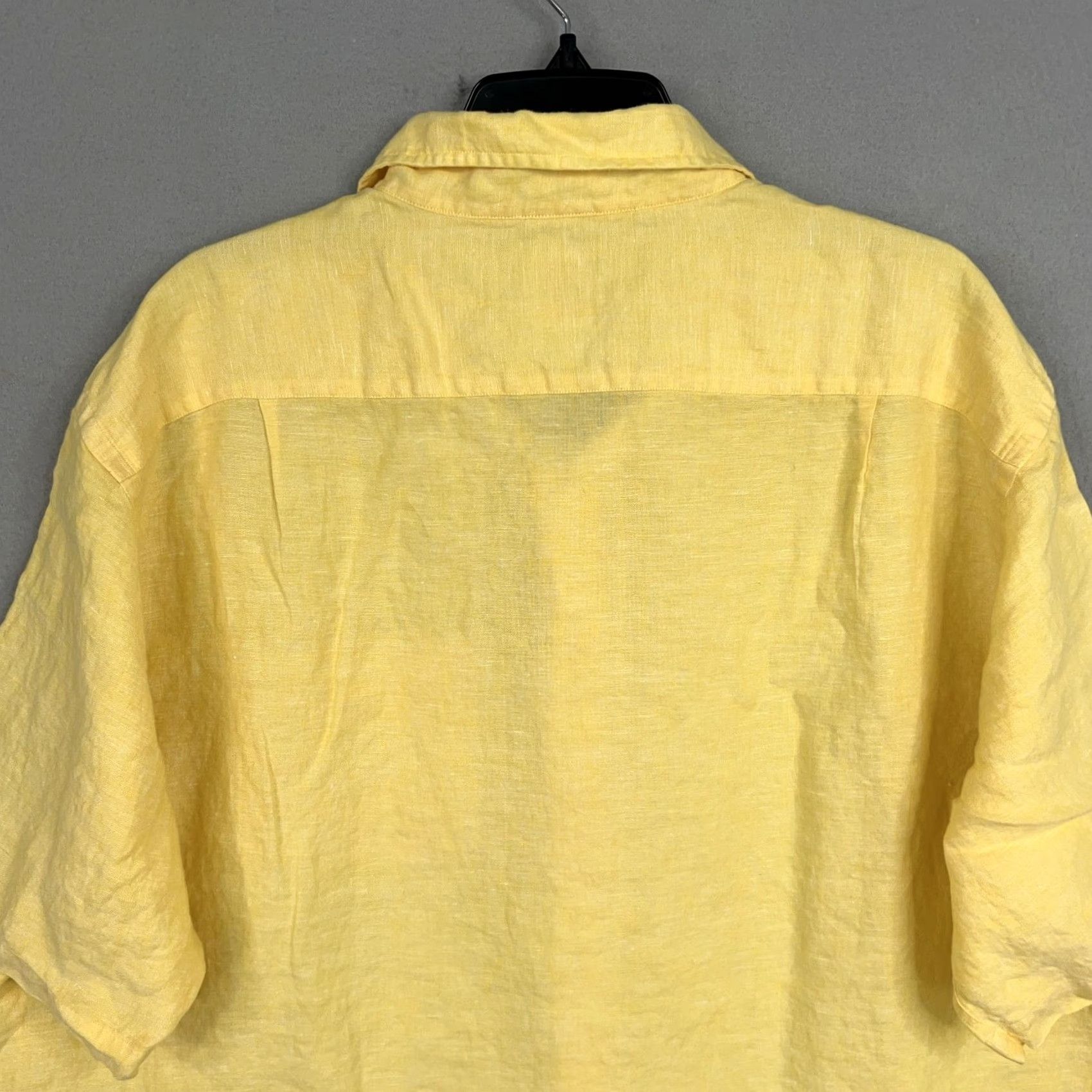 Brooks Brothers VINTAGE Brooks Brothers Shirt Mens XL Yellow Linen 346 Resort Vacation Coastal Preppy 90s Size US XL / EU 56 / 4 - 6 Thumbnail