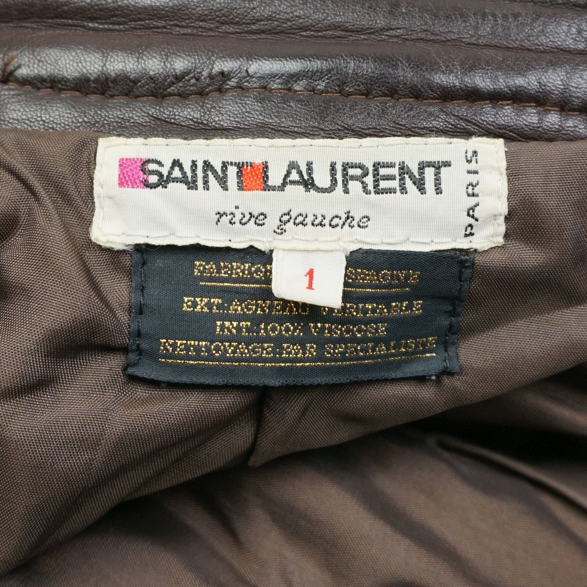 Saint Laurent Paris Yves Saint Laurent Rive Gauche Leather Trousers Size US 30 / EU 46 - 4 Thumbnail