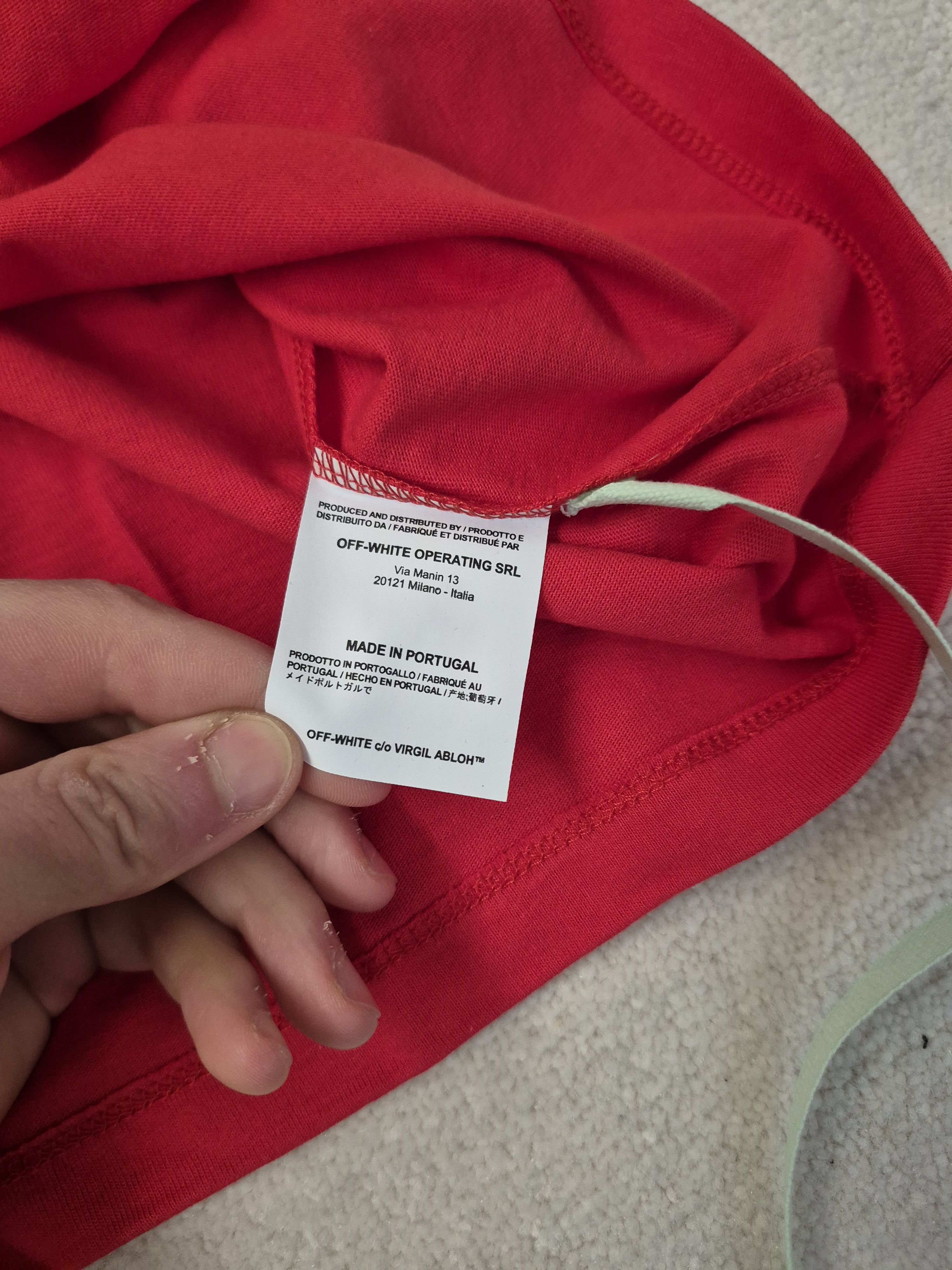 Off-White Off White Red Global Warming Arrows Virgil Medium Size US M / EU 48-50 / 2 - 5 Thumbnail