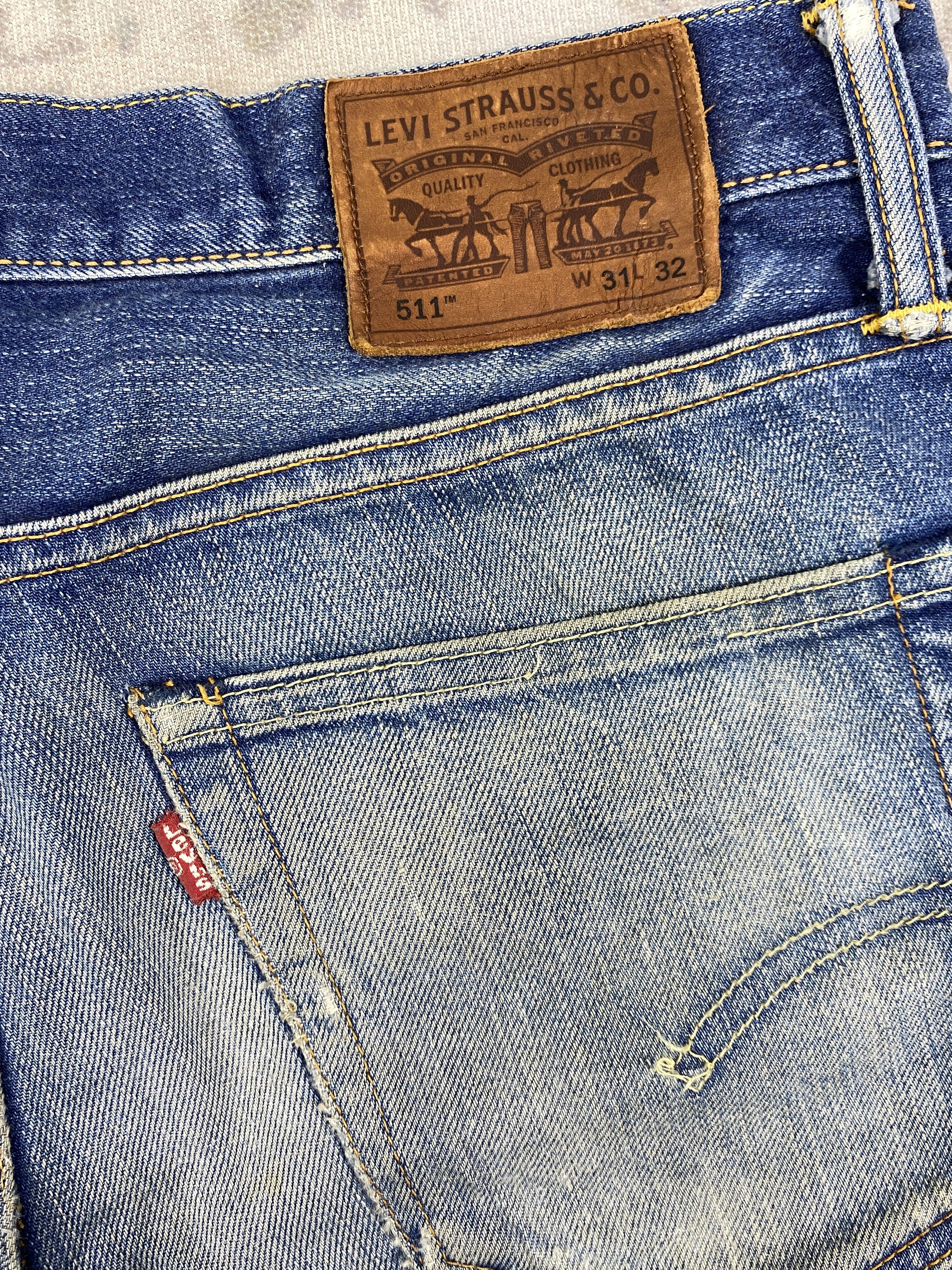 Levi's Distressed Blue Vintage Levi's 511 32x31 Denim -SJ159 Size US 32 / EU 48 - 15 Thumbnail