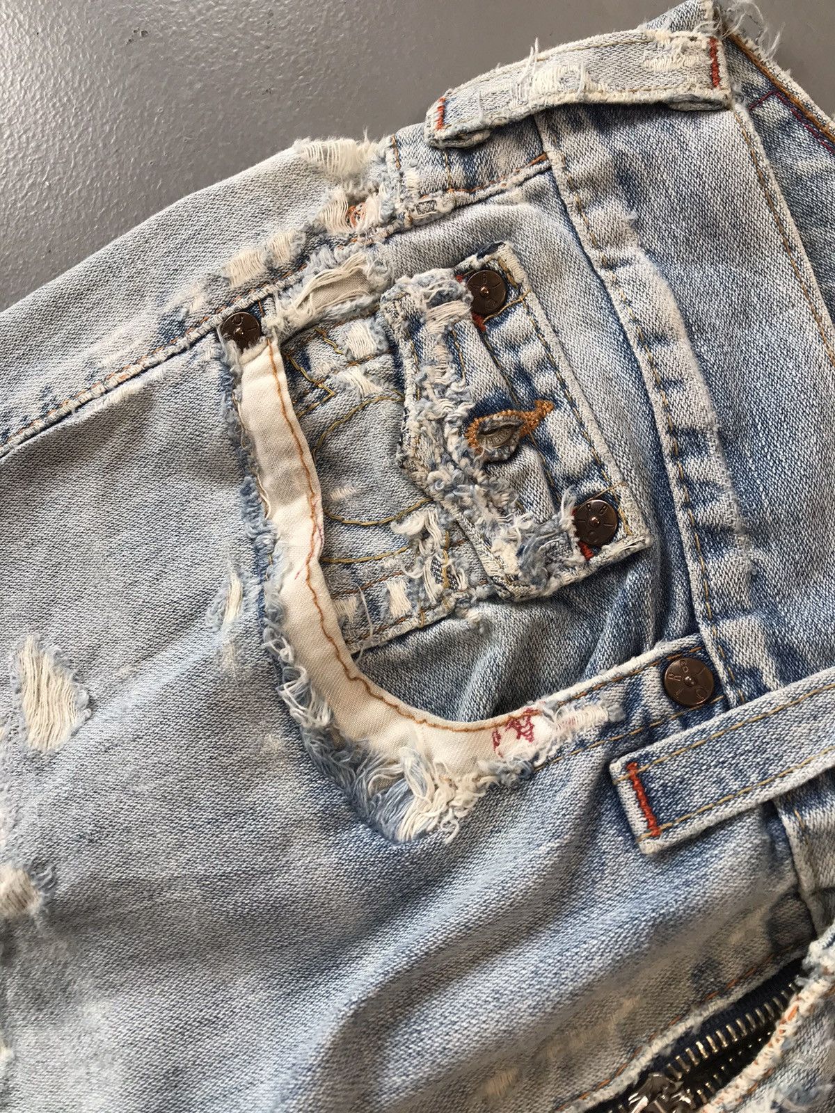 Rock Revival × True Religion × Vintage Vintage true religion distressed embroidered bootcut denim Size US 35 - 6 Thumbnail