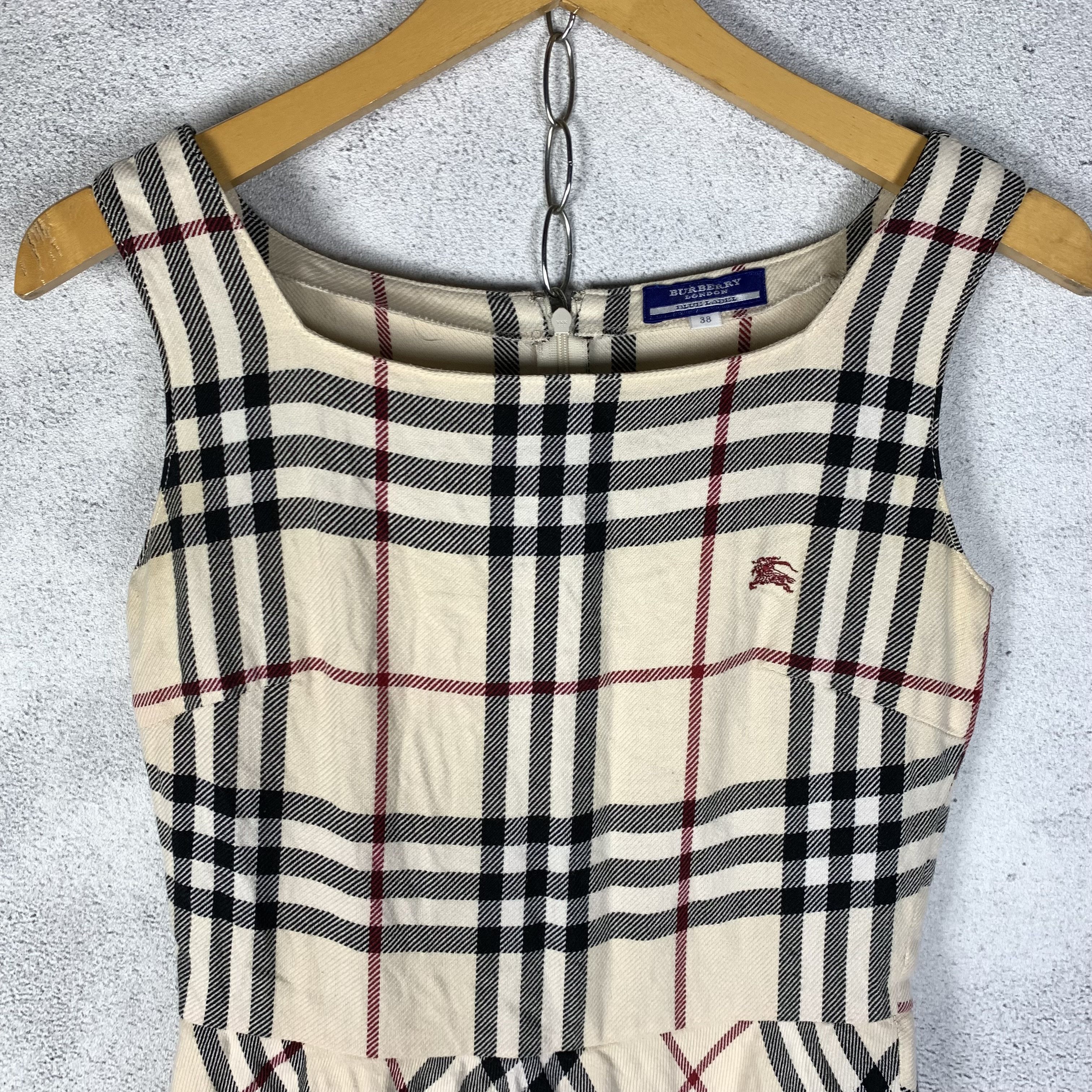 Burberry Vintage Burberry Nova Check Mini Dress Size S / US 4 / IT 40 - 2 Thumbnail