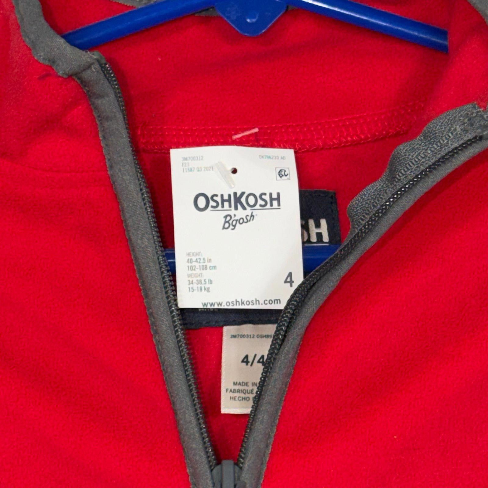 Other OshKosh B'gosh Kids' Red and Gray Pullover Size 4 NWT Size US XXS / EU 40 - 4 Thumbnail