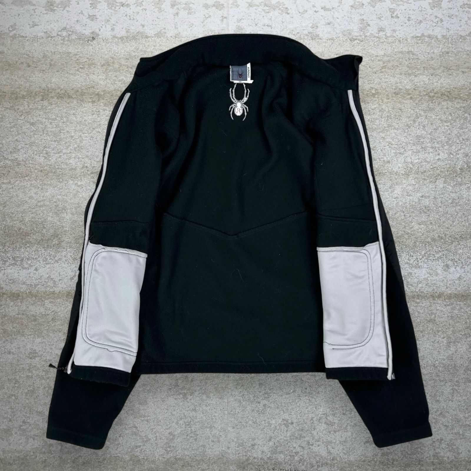 Spyder Vintage 90s Spyder Ski Jacket Mens M Jet Black Grey Fleece Size US M / EU 48-50 / 2 - 2 Thumbnail