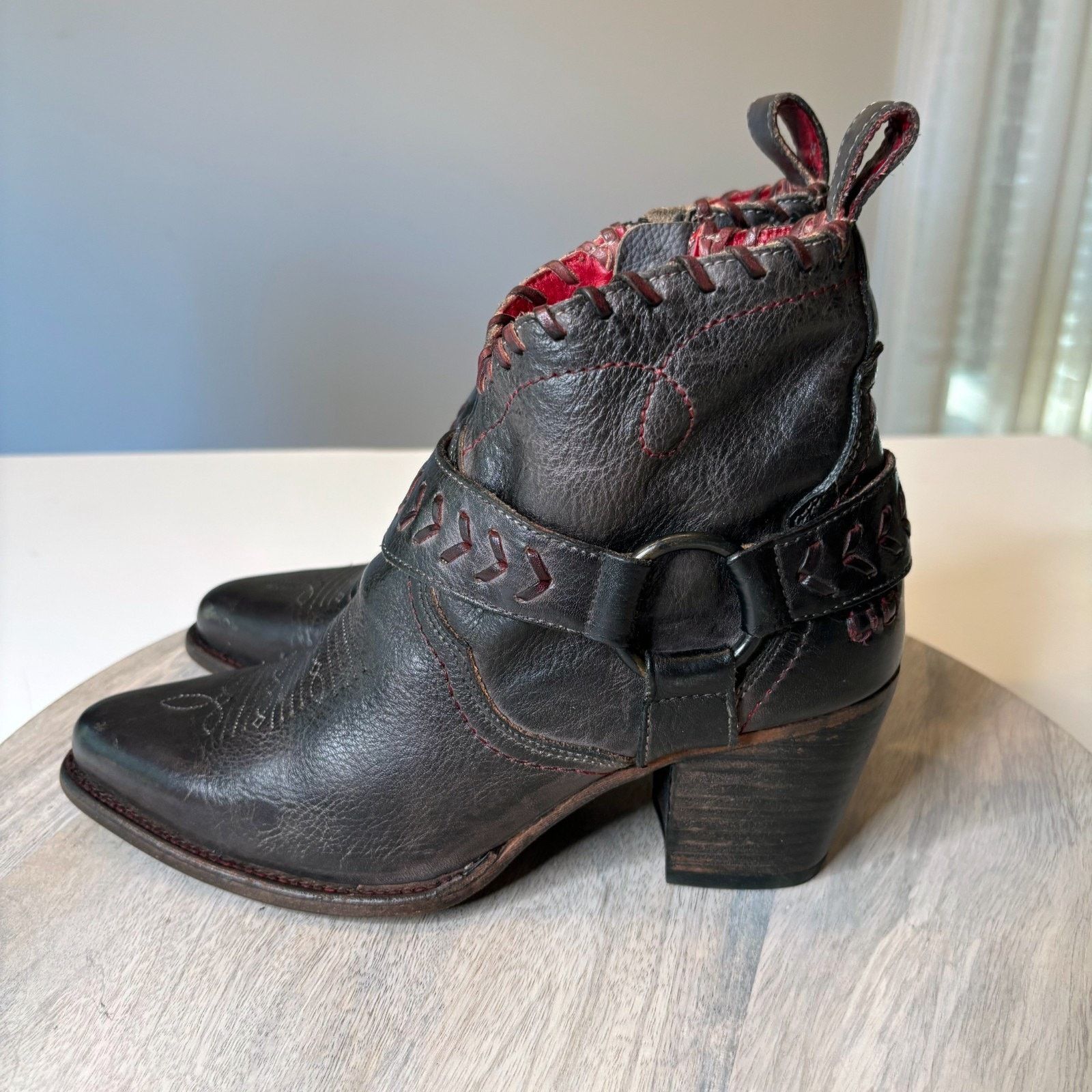 Bed Stu NEW Bed Stu Tania Black Ankle Boots 8.5 Women’s Handmade Size US 8.5 / IT 38.5 - 2 Thumbnail