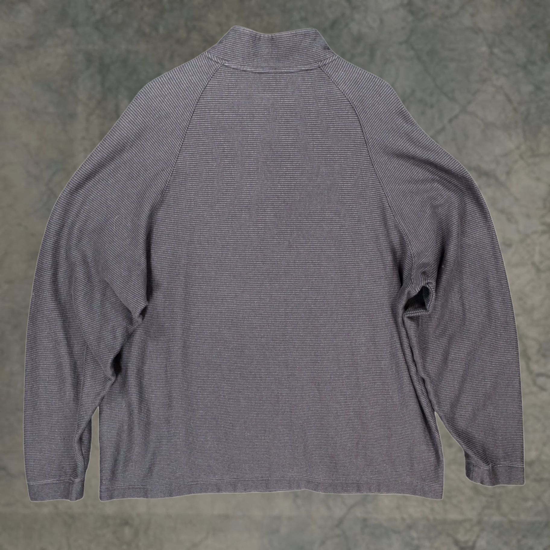 Cremieux Cremieux Mens XXL Pullover Charcoal Gray Cotton Ribbed Quarter Zip Excellent Size US XXL / EU 58 / 5 - 1 Thumbnail