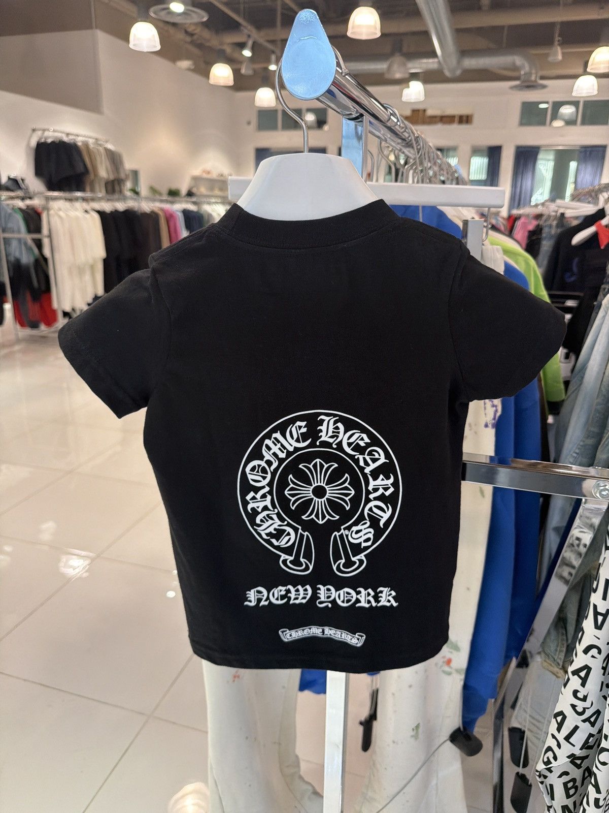Chrome Hearts Chrome Hearts KIDS NYC Horseshoe Black Tee Size ONE SIZE - 2 Thumbnail