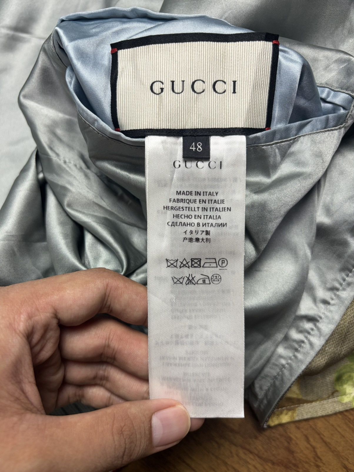 Gucci FREE TAX! Gucci Bloom Floral Silk Reversible Bomber Jacket Size US M / EU 48-50 / 2 - 14 Thumbnail